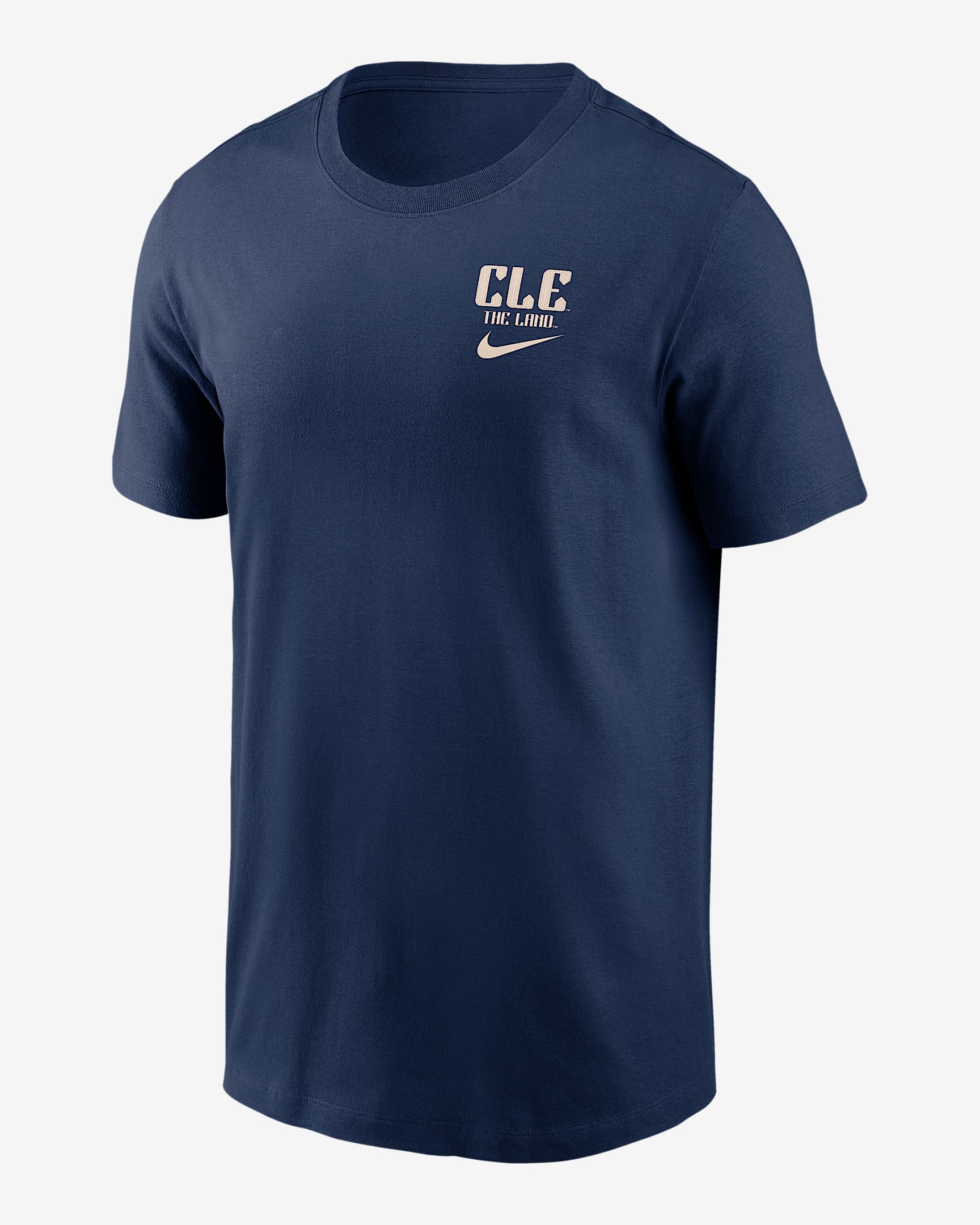 Playera Nike de la MLB para hombre Cleveland Guardians City Connect 2-Hit - Azul marino