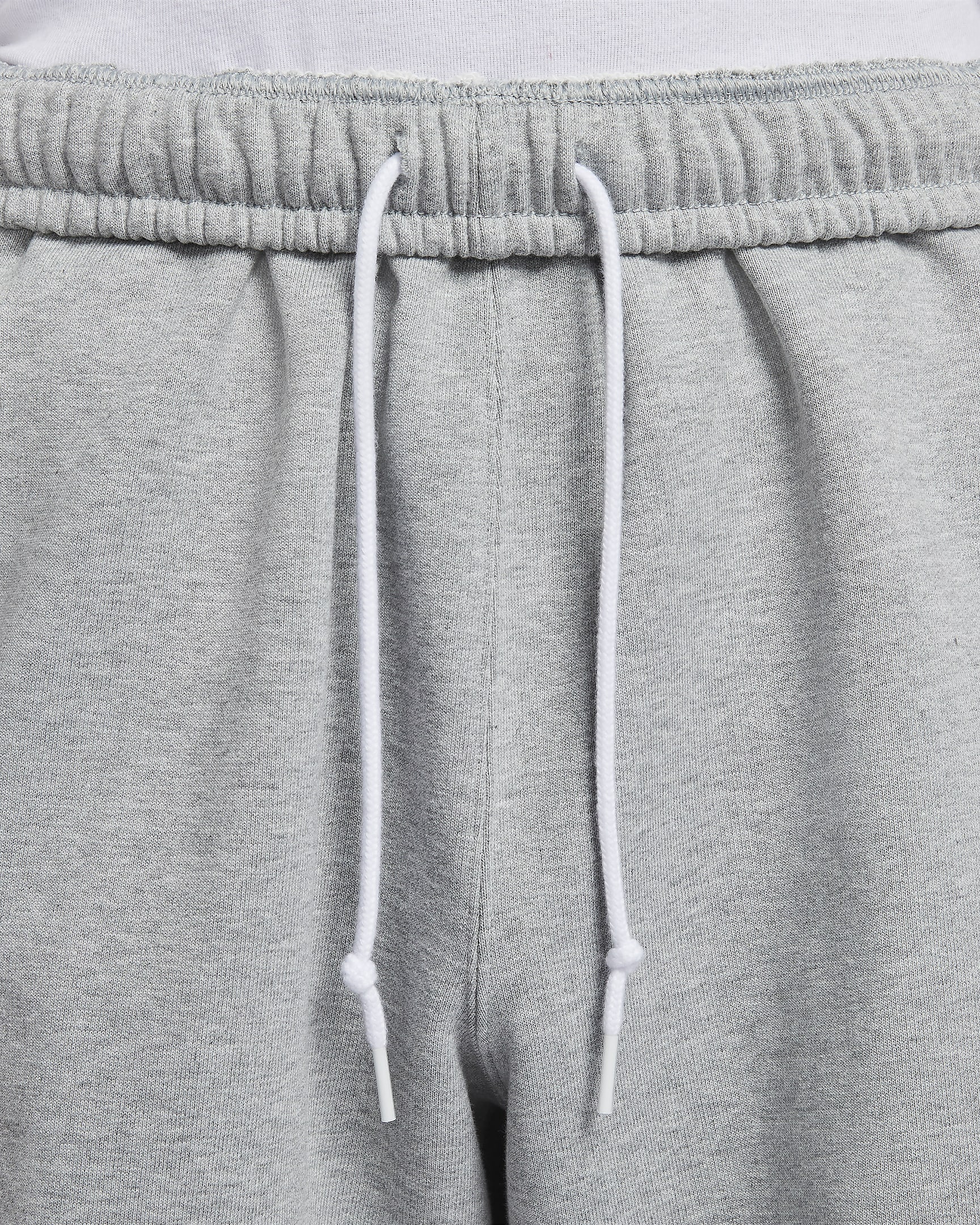 Nike Solo Swoosh Men's French Terry Shorts - Dark Grey Heather/White