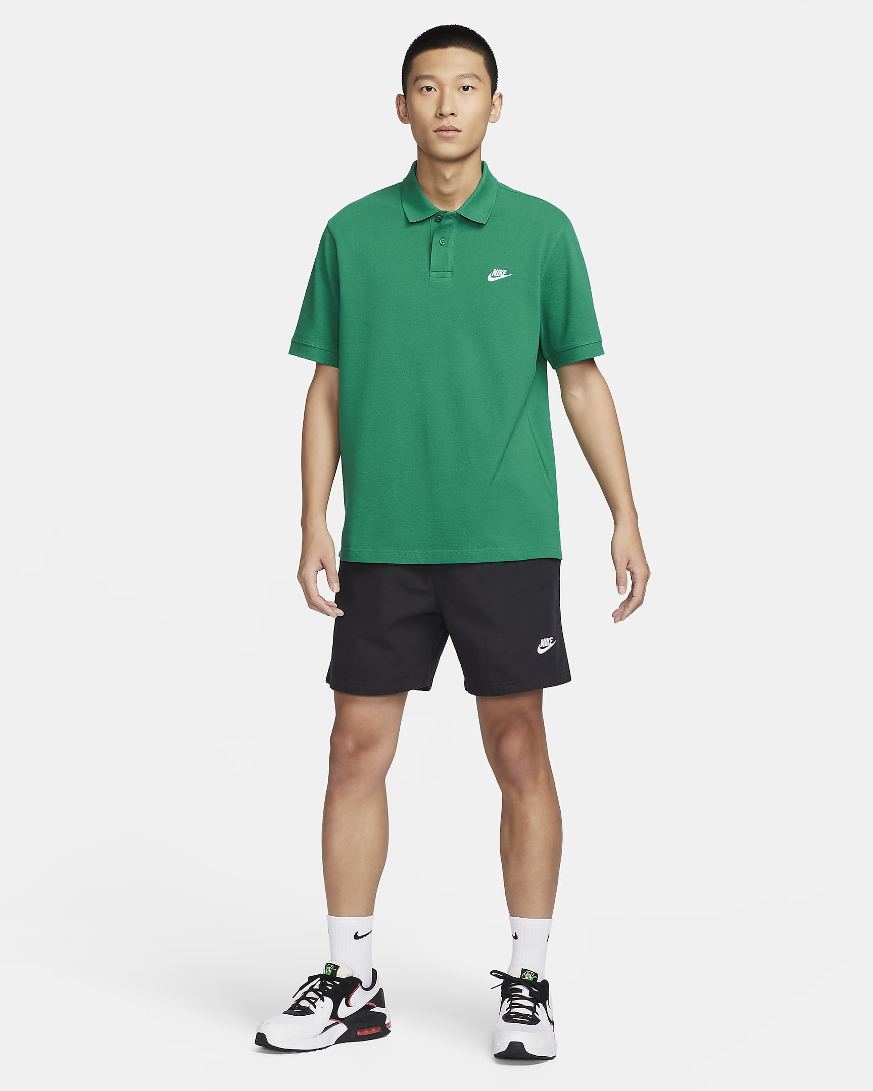 Nike Club Men's Short-Sleeve Polo - Malachite/White