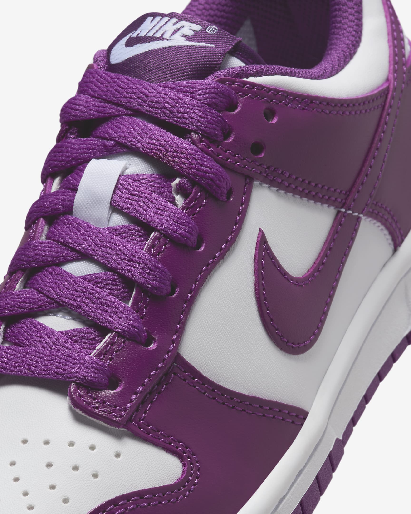 Παπούτσια Nike Dunk Low για μεγάλα παιδιά - Λευκό/Λευκό/Viotech