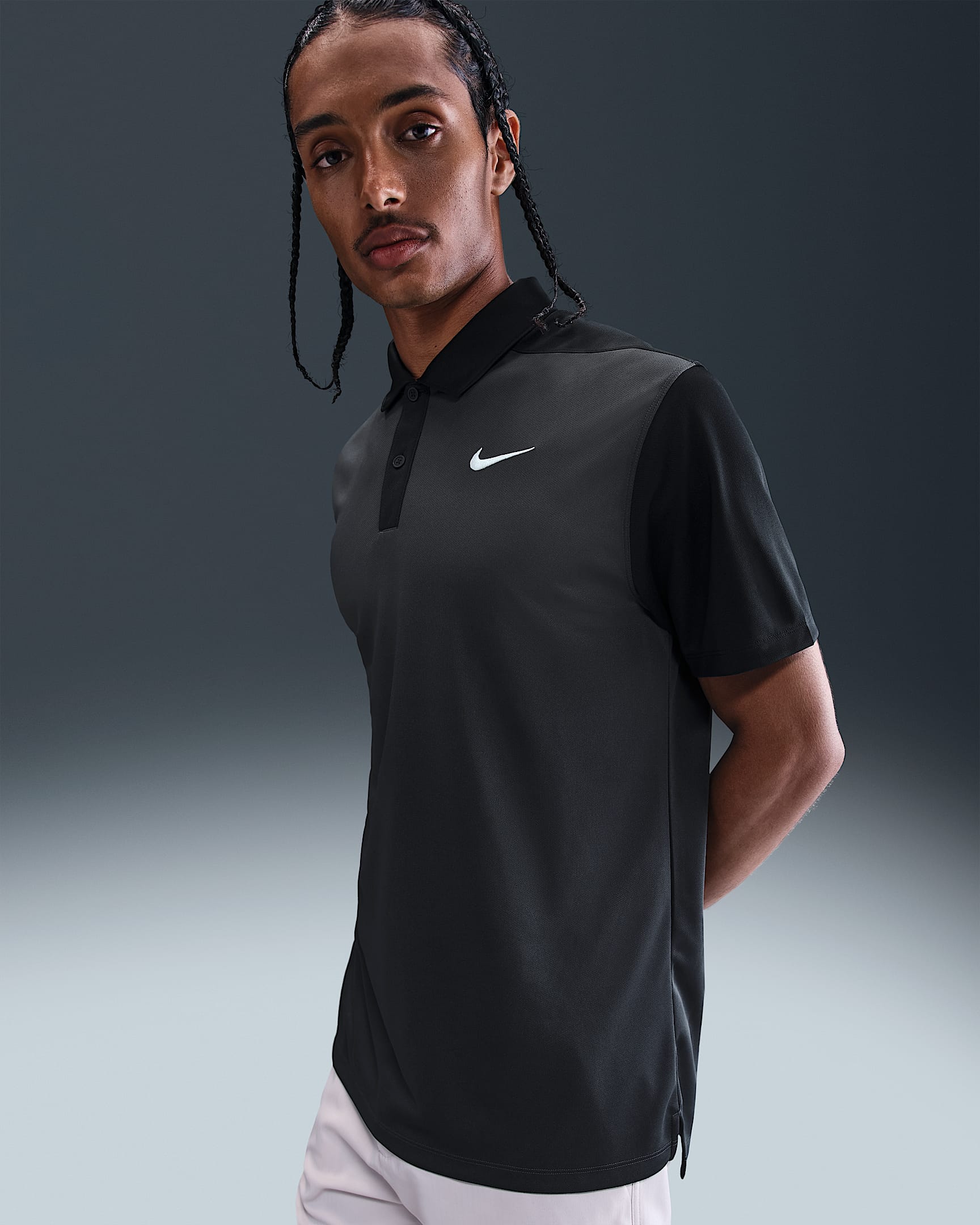 Polo de golf Dri-FIT para hombre Nike Victory+ - Antracita/Negro/Blanco