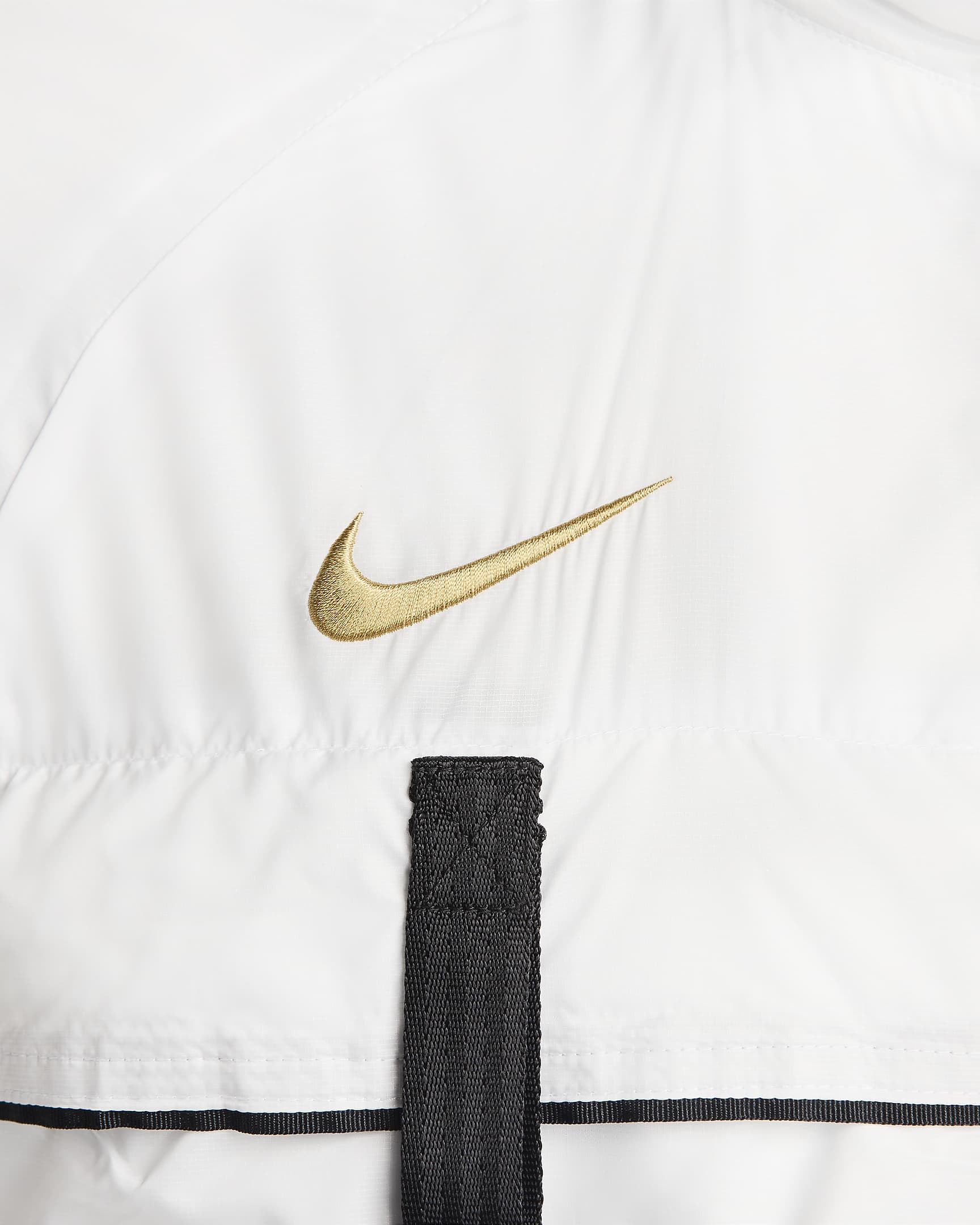 Casaco Halo de futebol Nike FFF para homem - Branco Summit/Dourado Club