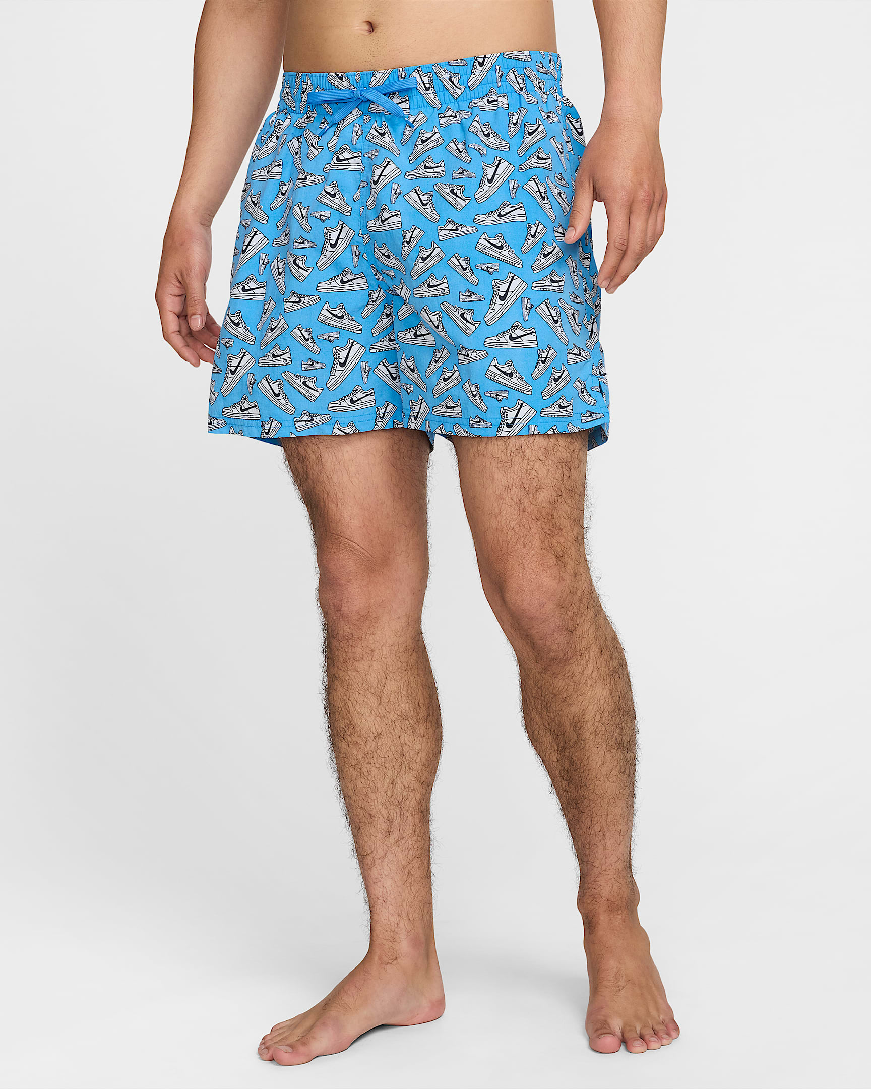 Shorts Volley de 13 cm con forro de ropa interior para hombre Nike Swim Breaker - Azul universitario/Blanco/Negro/Azul universitario