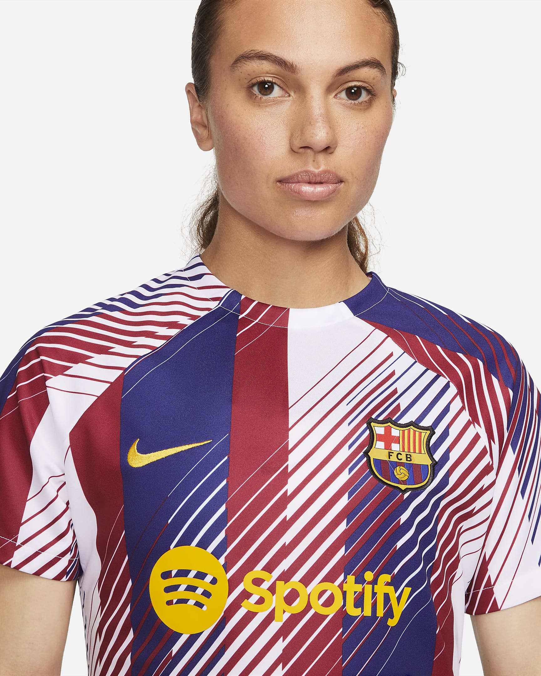 F.C. Barcelona Academy Pro Women's Nike Dri-FIT Pre-Match Football Top ...