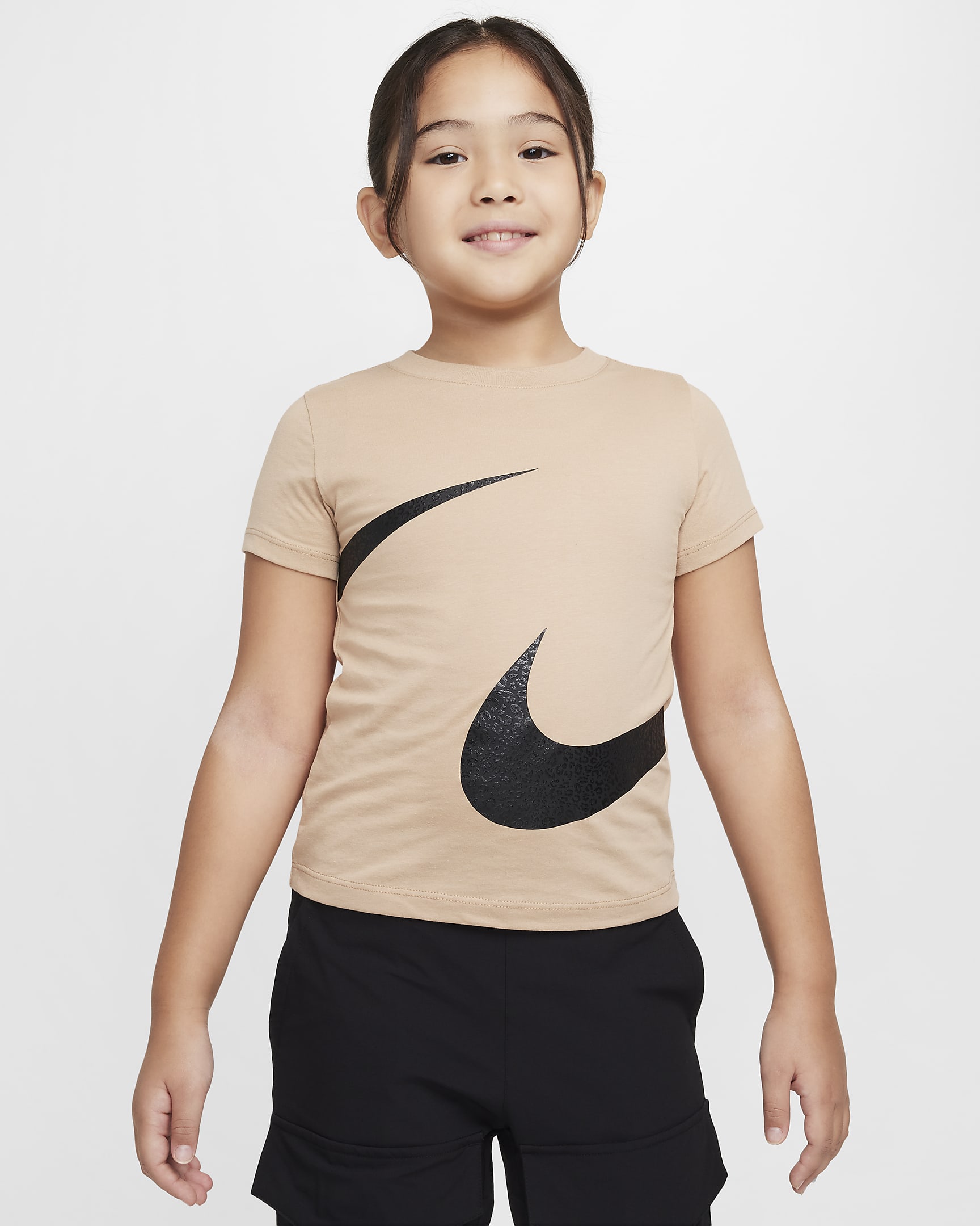 Nike Swoosh Spirit Little Kids' T-Shirt - Hemp