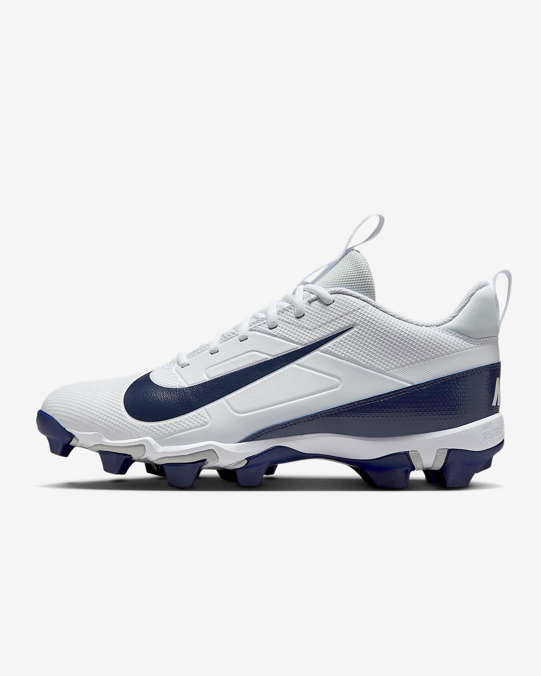 Nike Alpha Menace 4 Shark Football Cleats - White/Midnight Navy/Photon Dust/Midnight Navy