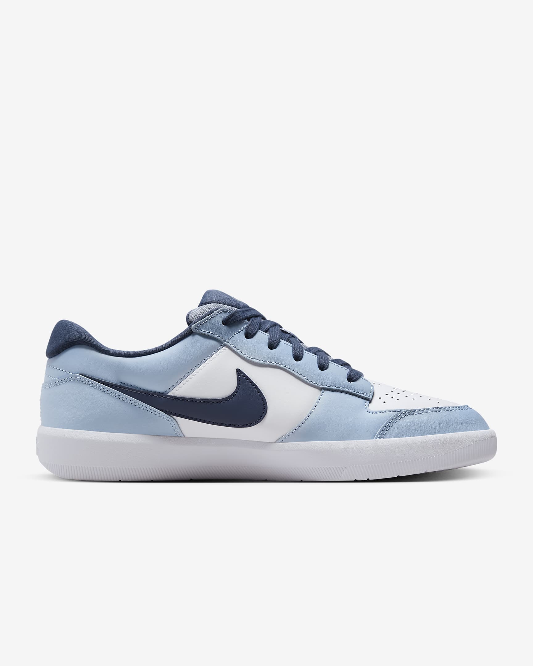 Nike SB Force 58 Premium Skate Shoes - White/White/Ashen Slate/Thunder Blue