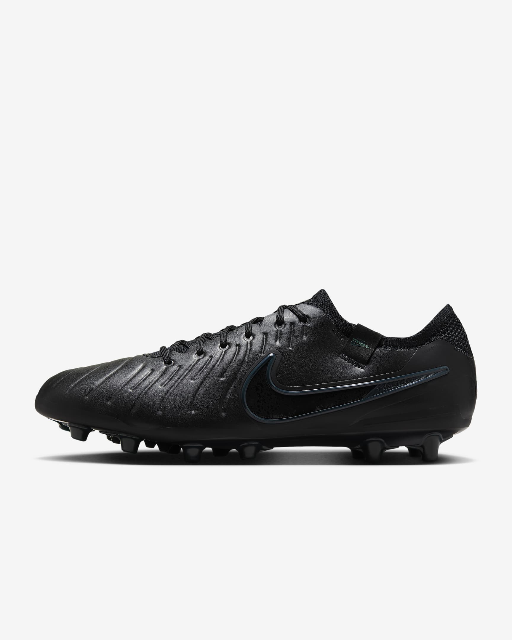 Nike Tiempo Legend 10 Elite Artificial-Grass Soccer Cleats - Black/Deep Jungle/Black