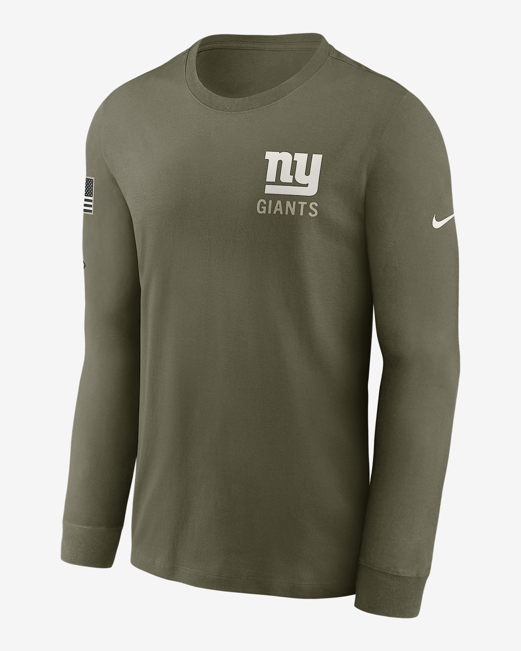 New York Giants Salute to Service Men's Nike NFL Long-Sleeve T-Shirt - Olive