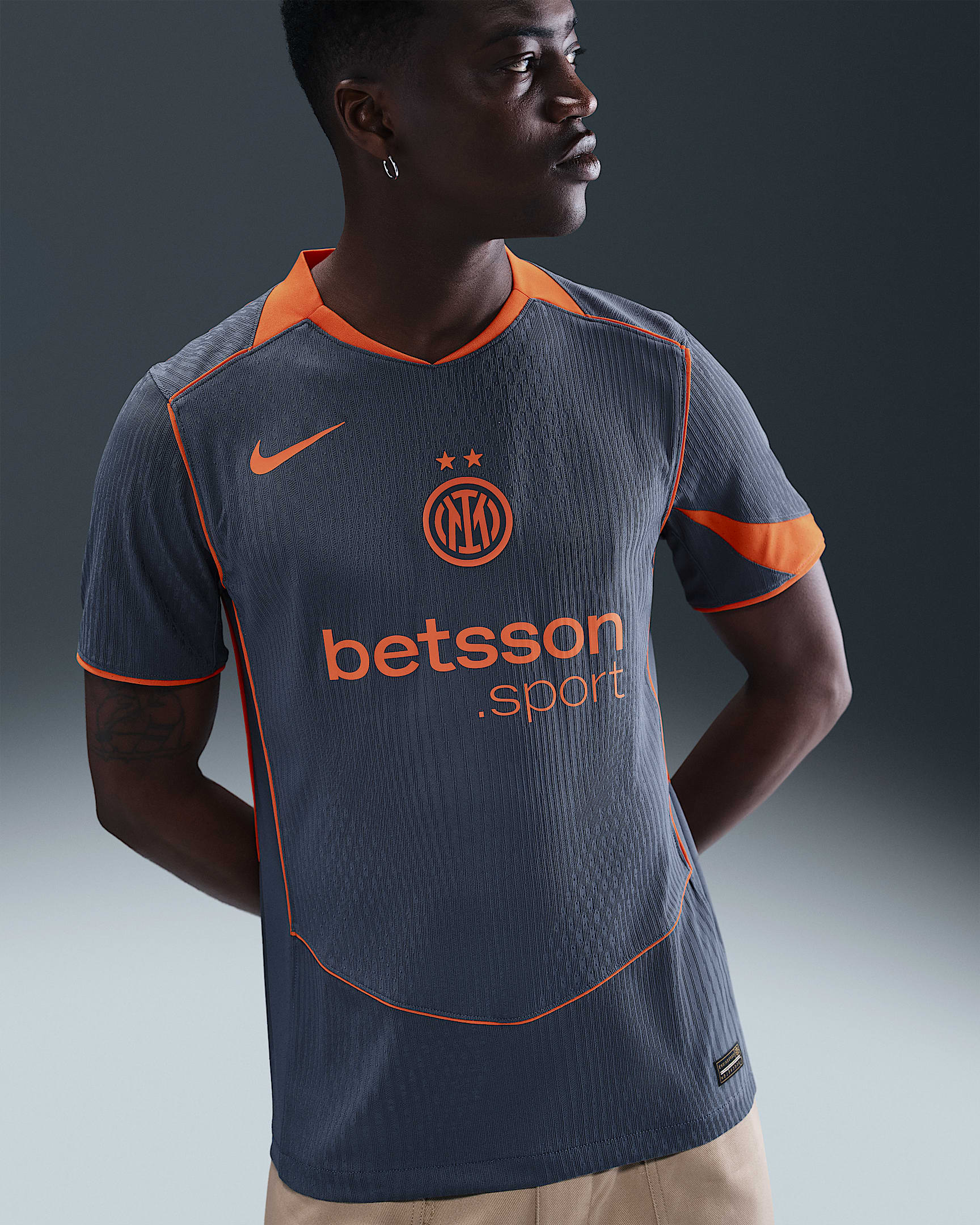 Inter Mailand 2025/26 Match Third Nike Dri-FIT ADV Total 90 Authentic Fußballtrikot (Herren) - Thunder Blue/Safety Orange/Safety Orange