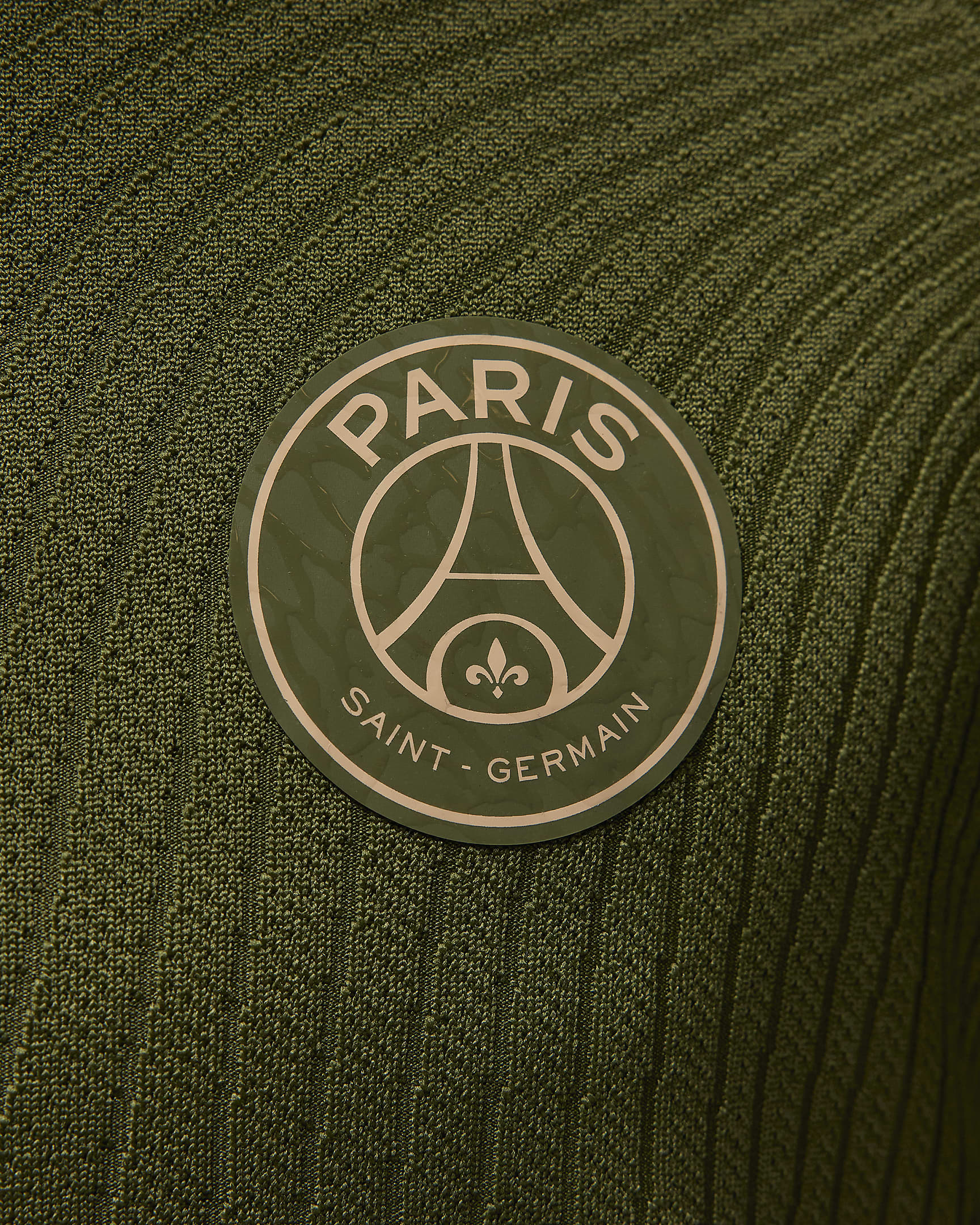 Haut d'entraînement de football Jordan Dri-FIT ADV Paris Saint-Germain Strike Elite Fourth pour homme - Rough Green/Rough Green/Dark Obsidian/Hemp