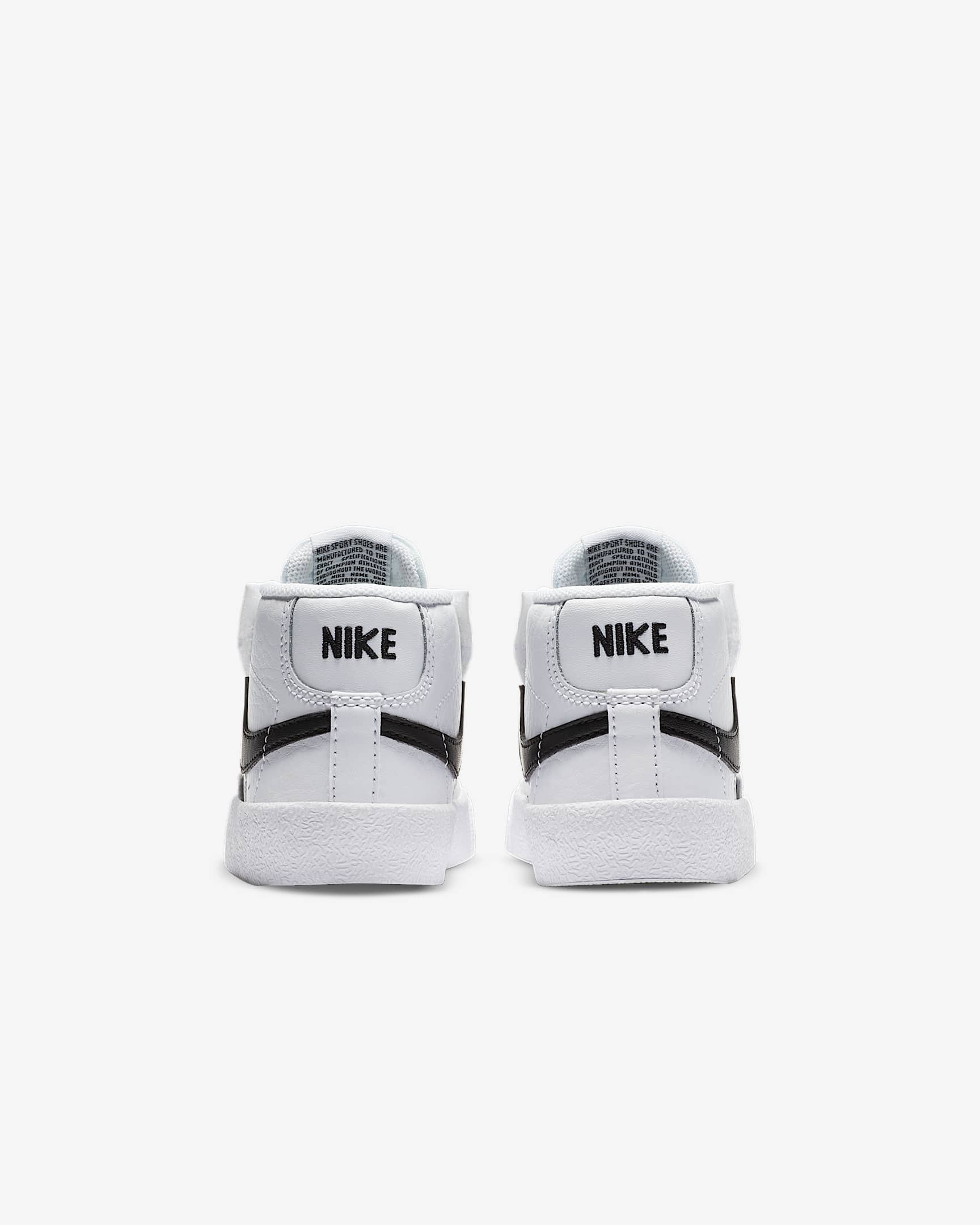 Nike Blazer Mid '77 Baby and Toddler Shoe - White/Total Orange/Black