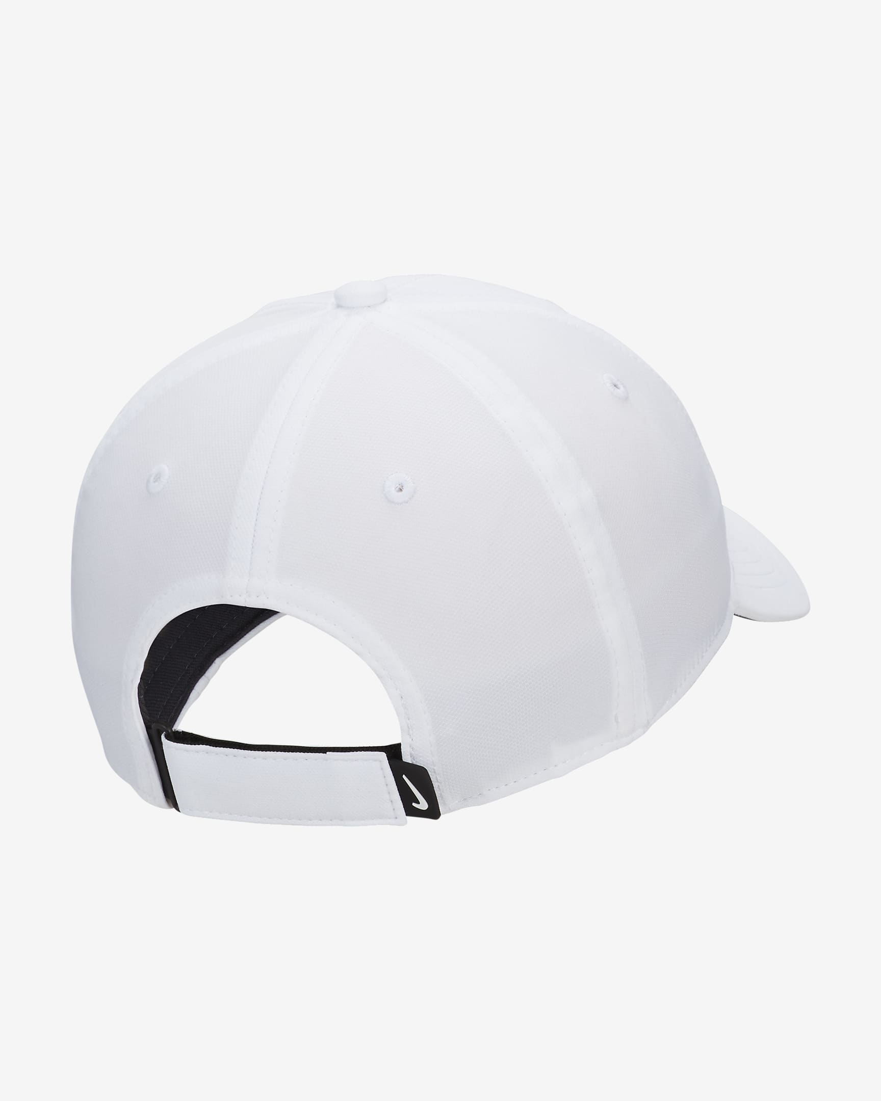 Cappello strutturato con Swoosh Nike Dri-FIT Club - Bianco/Nero