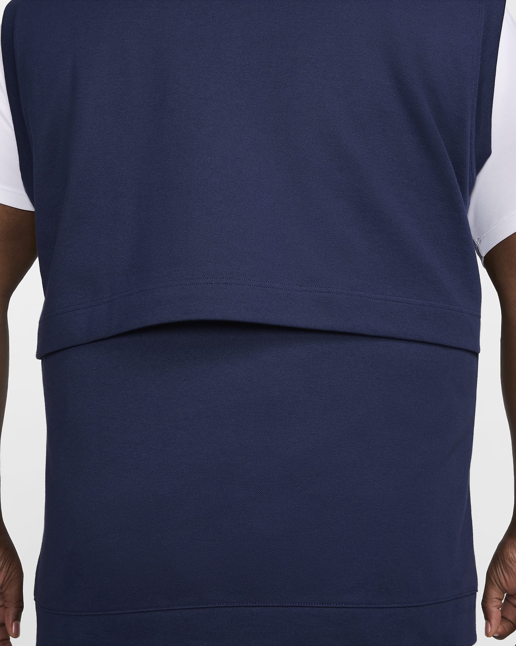 Nike Tour golfvest med hette til herre - Midnight Navy/Hvit