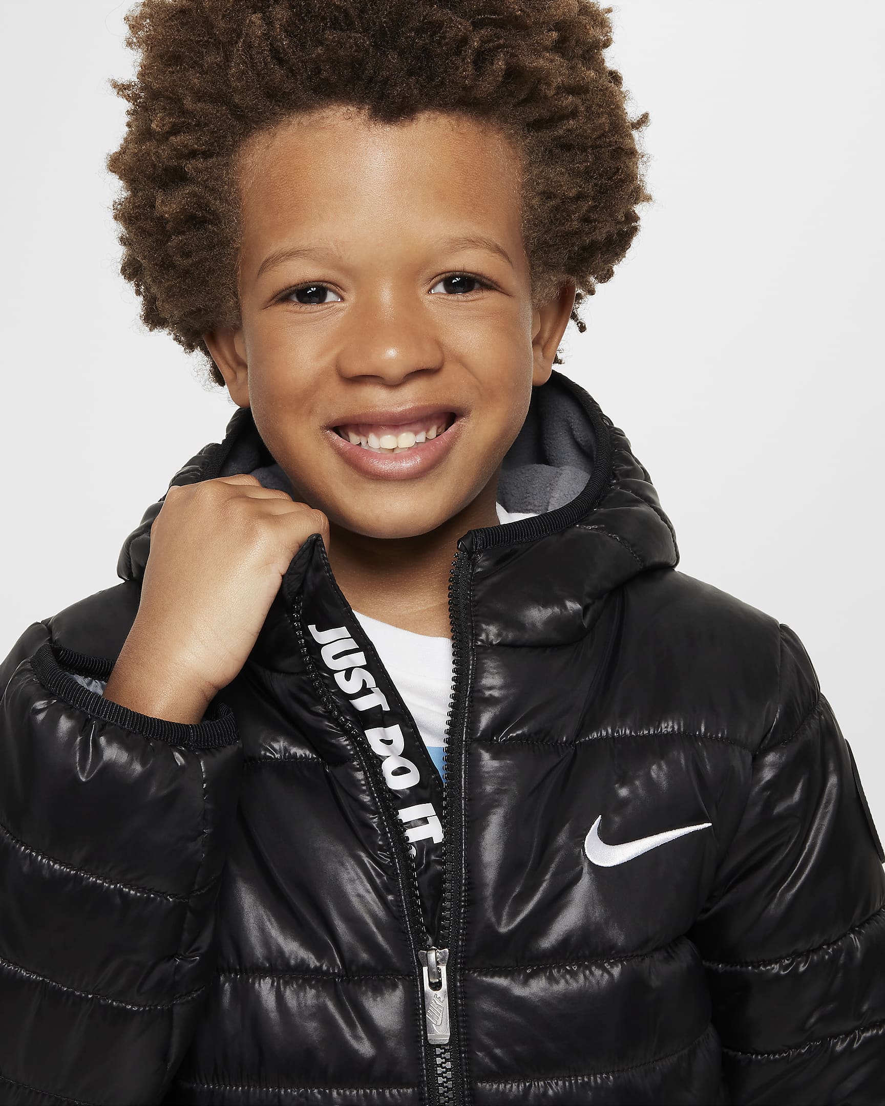 Nike Younger Kids' Filled Quilted Jacket - Black