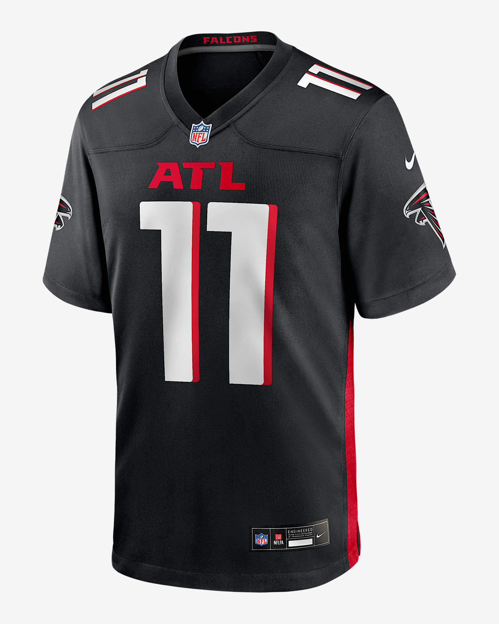 Jalon Walker Atlanta Falcons 2025 NFL Draft First Round Pick Men's Nike NFL Game Jersey - Black