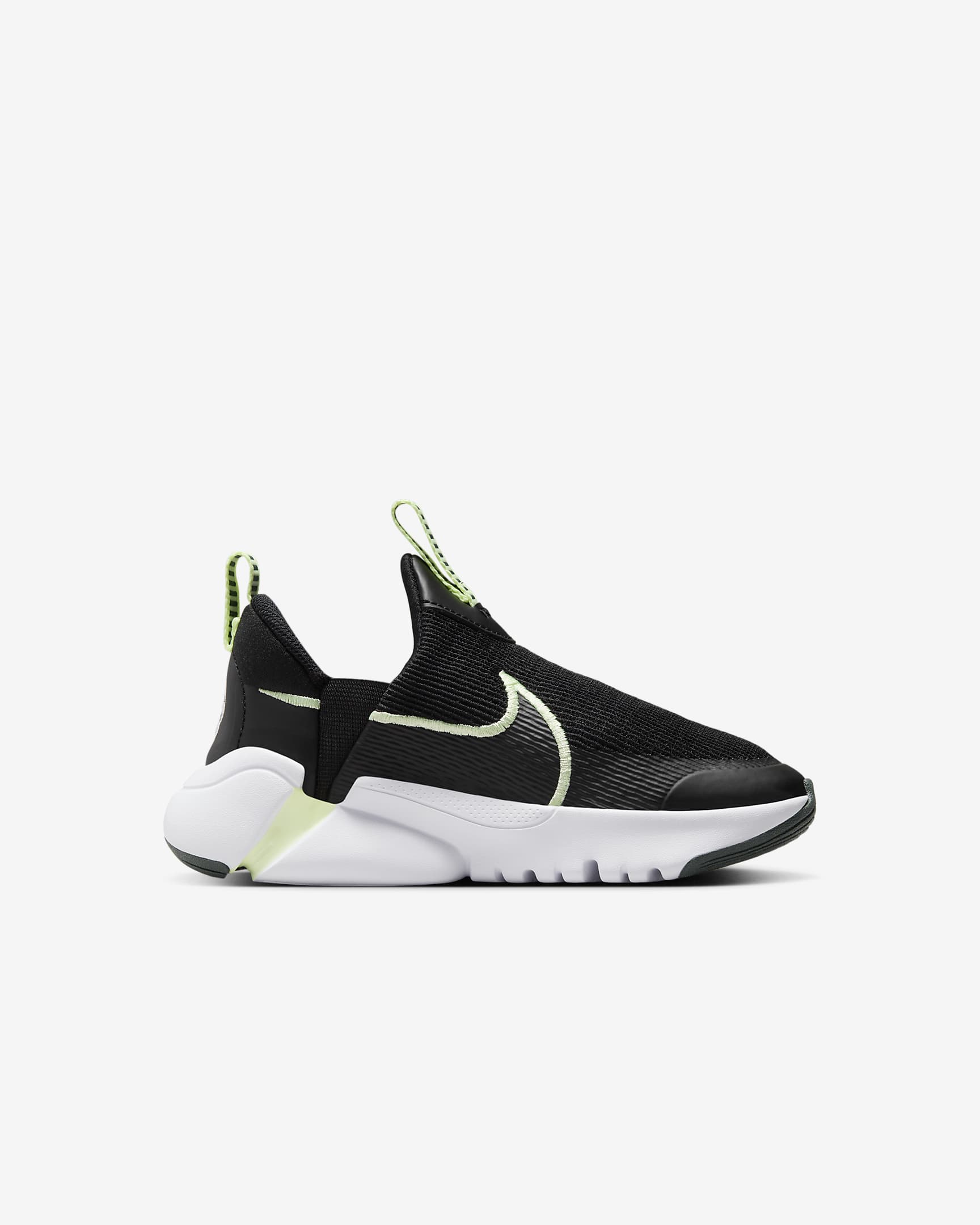 Nike Flex Plus 2 小童鞋款 - 黑色/Vintage Green/白色/Barely Volt