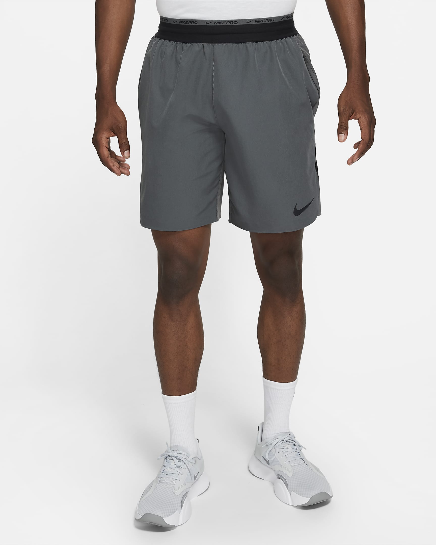 Nike Dri-FIT Flex Rep Pro Collection Men's 20cm (approx.) Unlined Training Shorts - Iron Grey/Black