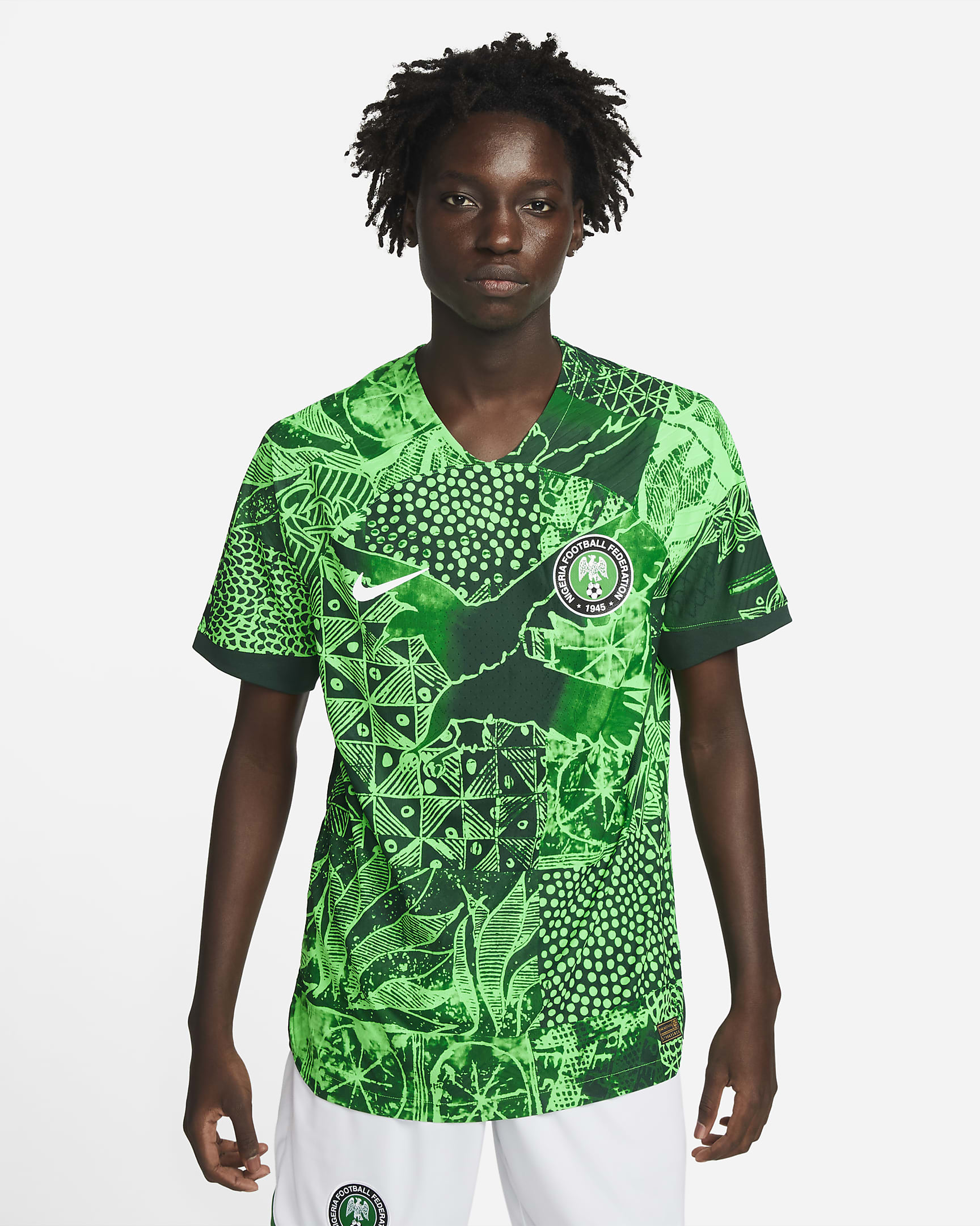 Nigeria 2022/23 Match Home Men's Nike Dri-FIT ADV Football Shirt. Nike CH