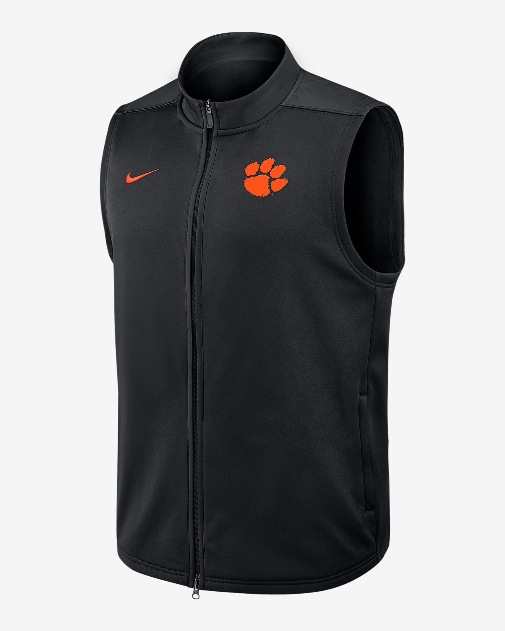 Clemson Victory Men's Nike Therma-FIT College Full-Zip Vest - Black
