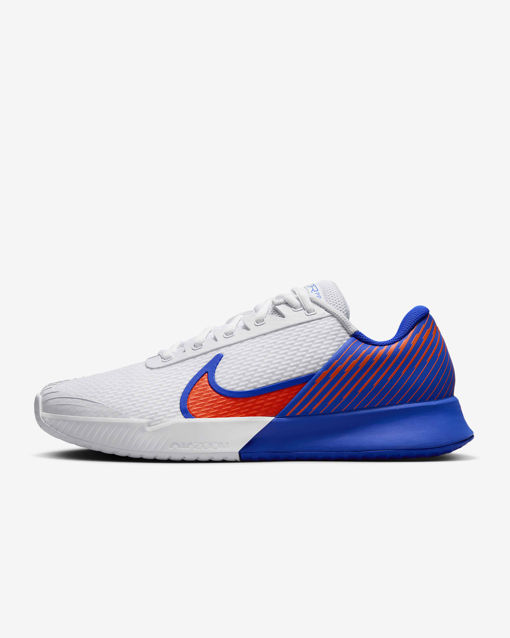 Chaussure de tennis pour surface dure NikeCourt Air Zoom Vapor Pro 2 pour homme - Blanc/Hyper Royal/Hyper Crimson