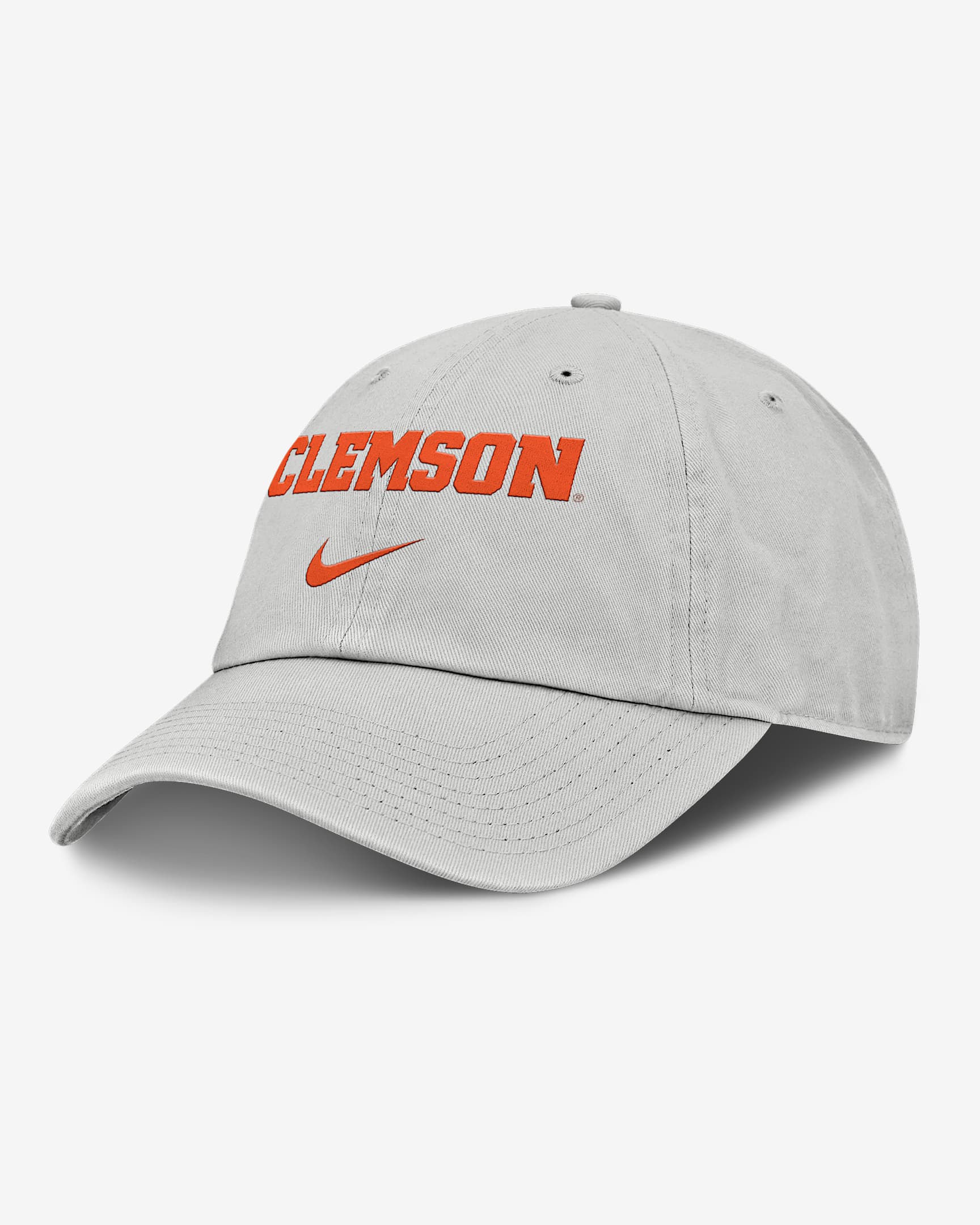 Gorra universitaria Nike ajustable para hombre Clemson Off-Field Club Gameday - Gris