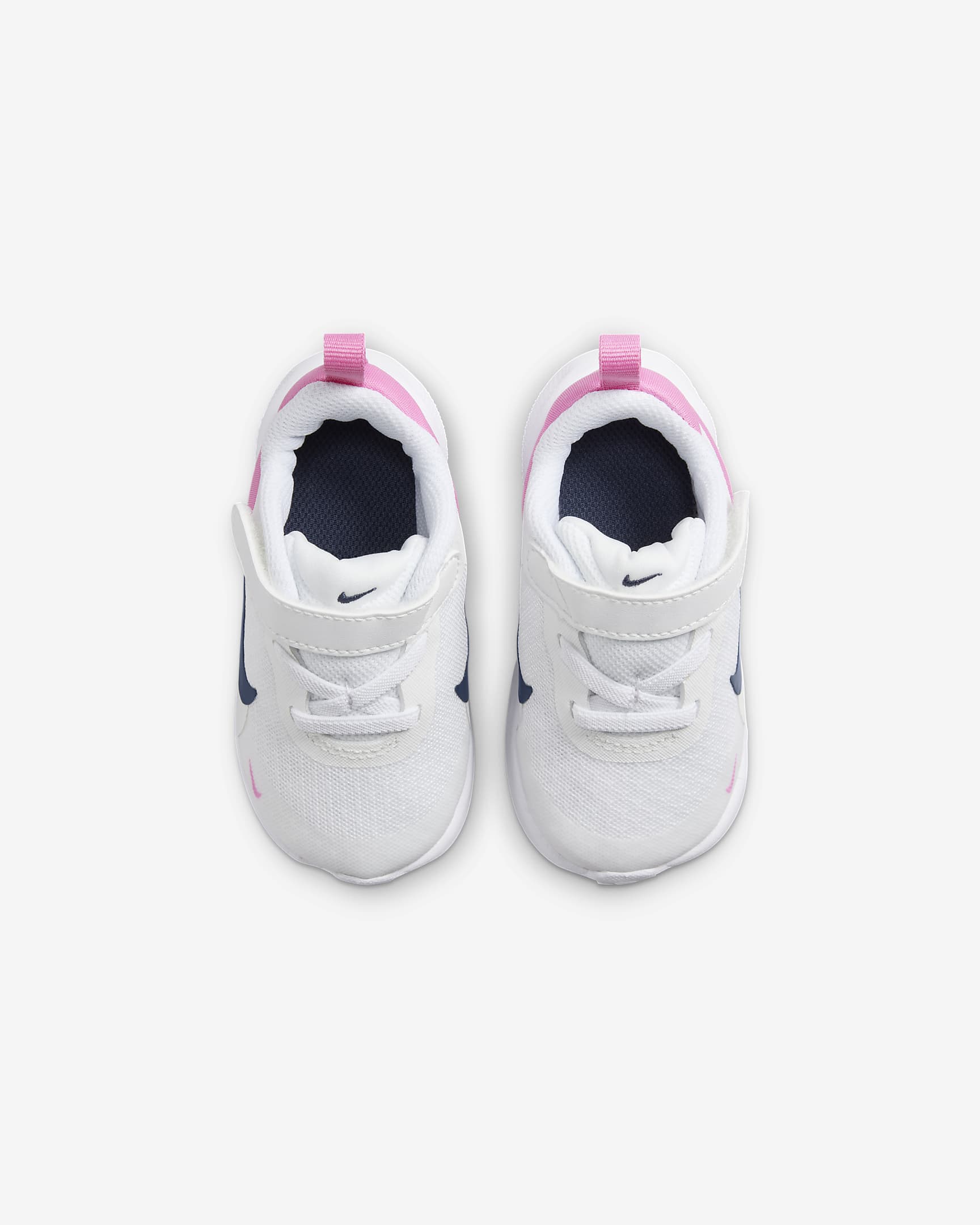 Nike Revolution 7 Baby/Toddler Shoes - White/Playful Pink/Midnight Navy