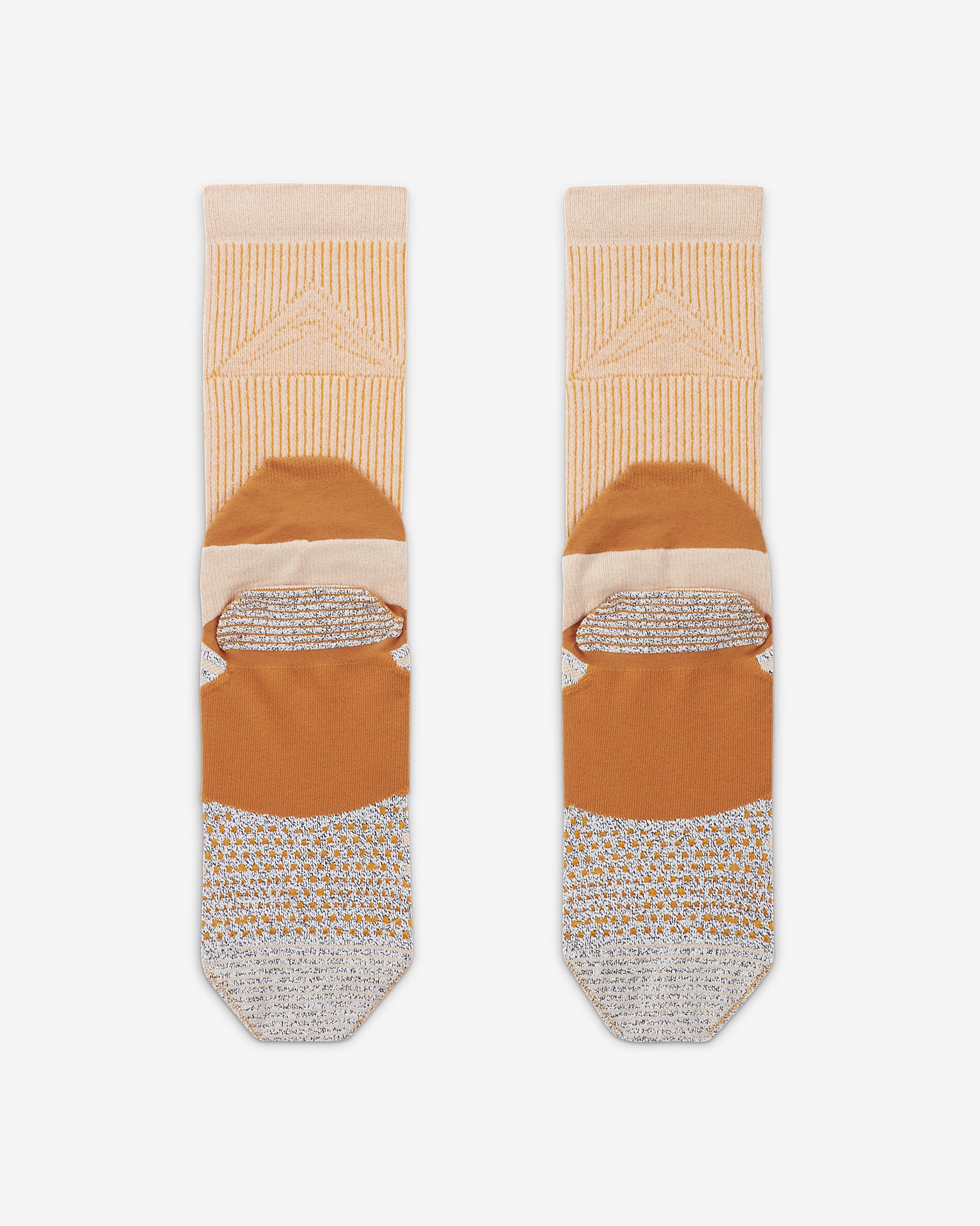 Nike Dri-FIT Trail-Running Crew Socks - Phantom/Vivid Orange/Monarch