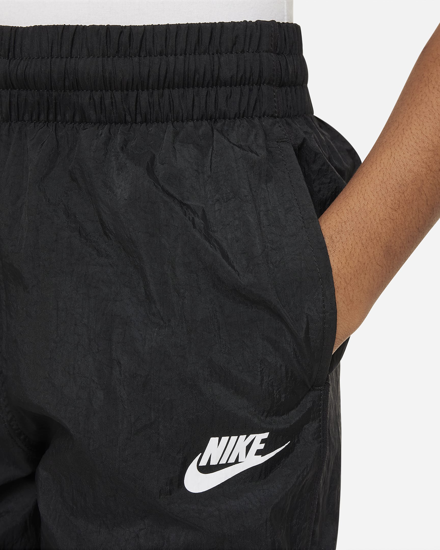 Nike Sportswear Trainingsanzug für ältere Kinder - Schwarz/Schwarz/Weiß