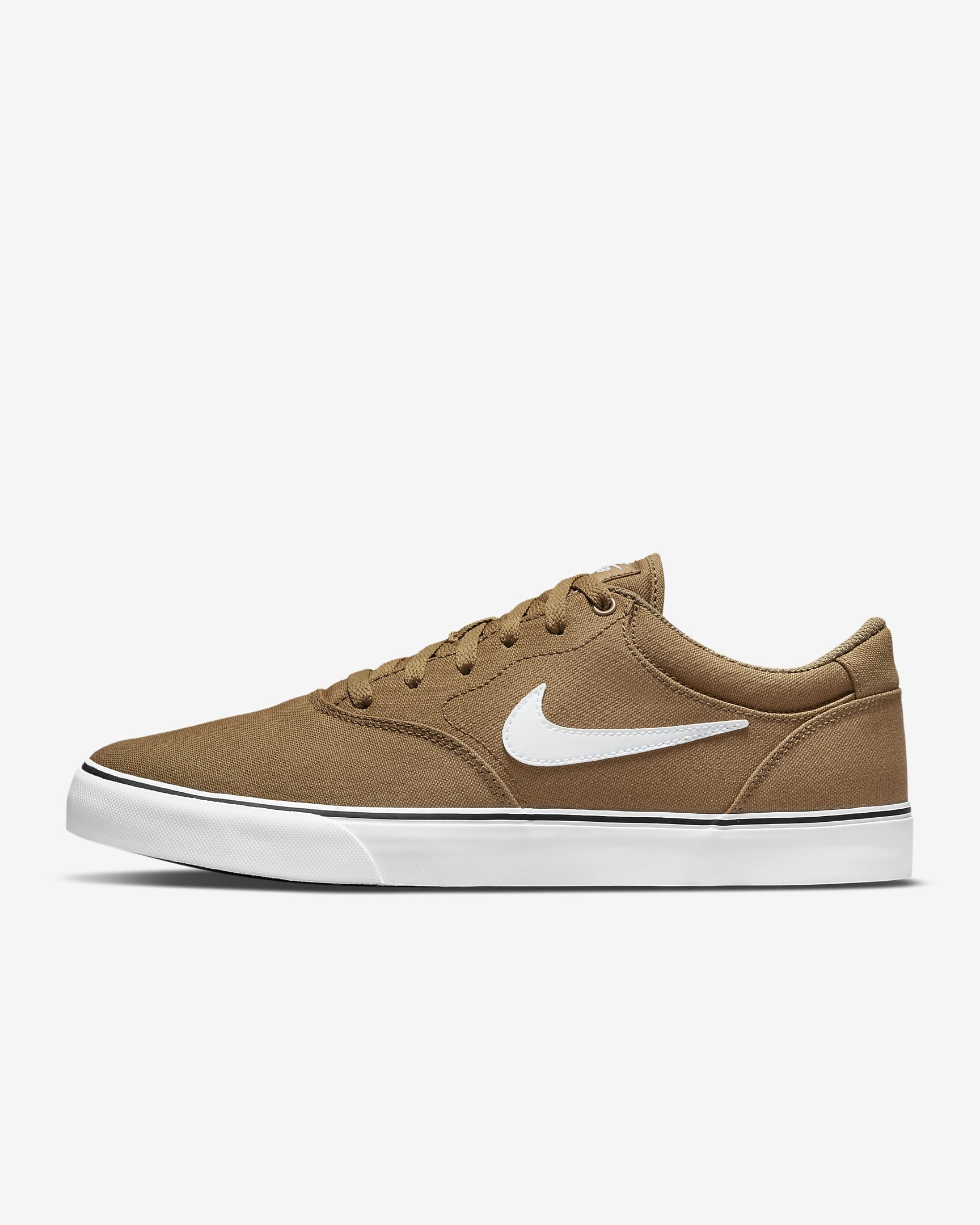 Nike SB Chron 2 Canvas Skate Shoe - Dark Driftwood/Dark Driftwood/Black/White