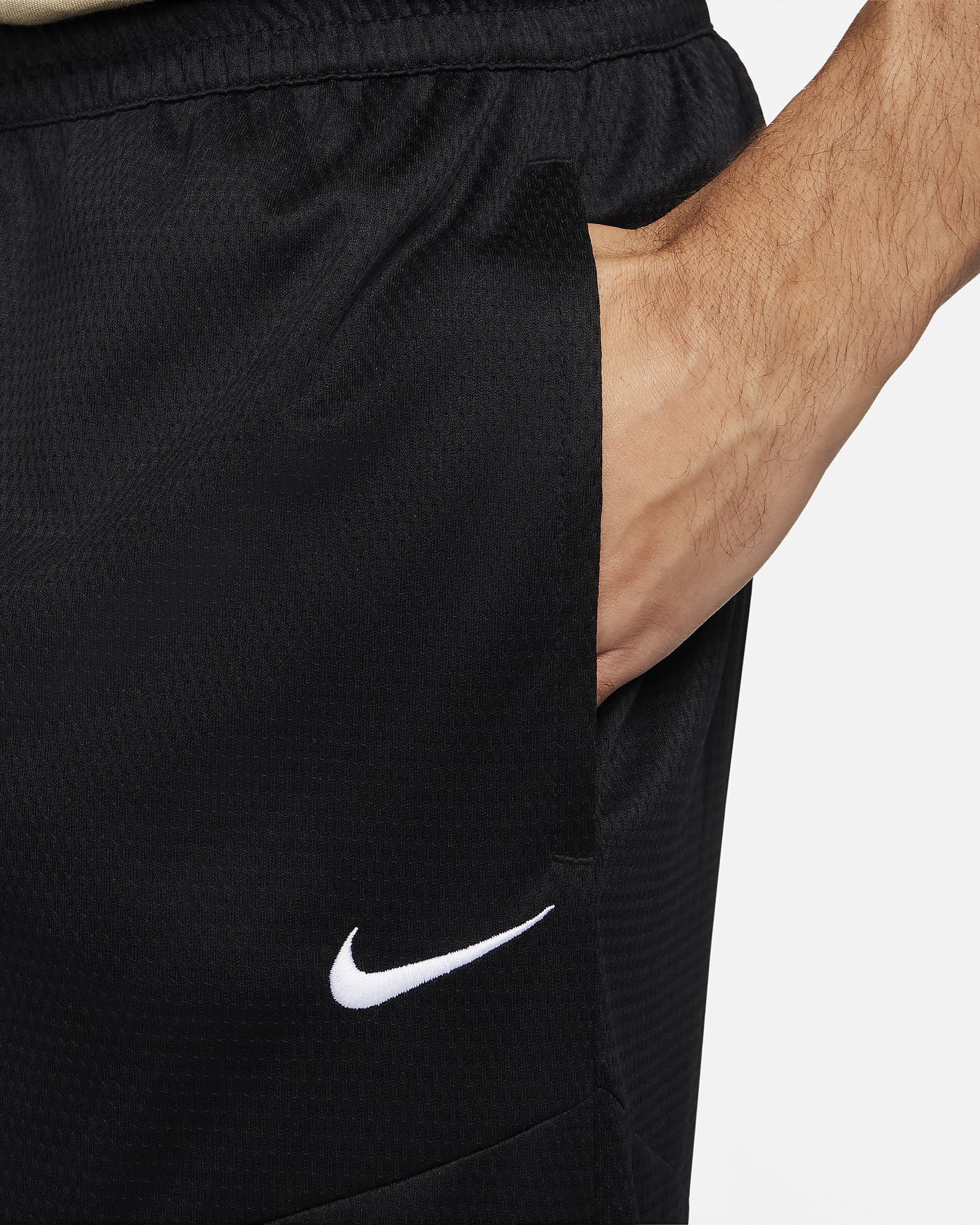 Short de basketball 20 cm Dri-FIT Nike Icon pour homme - Noir/Noir/Noir/Blanc