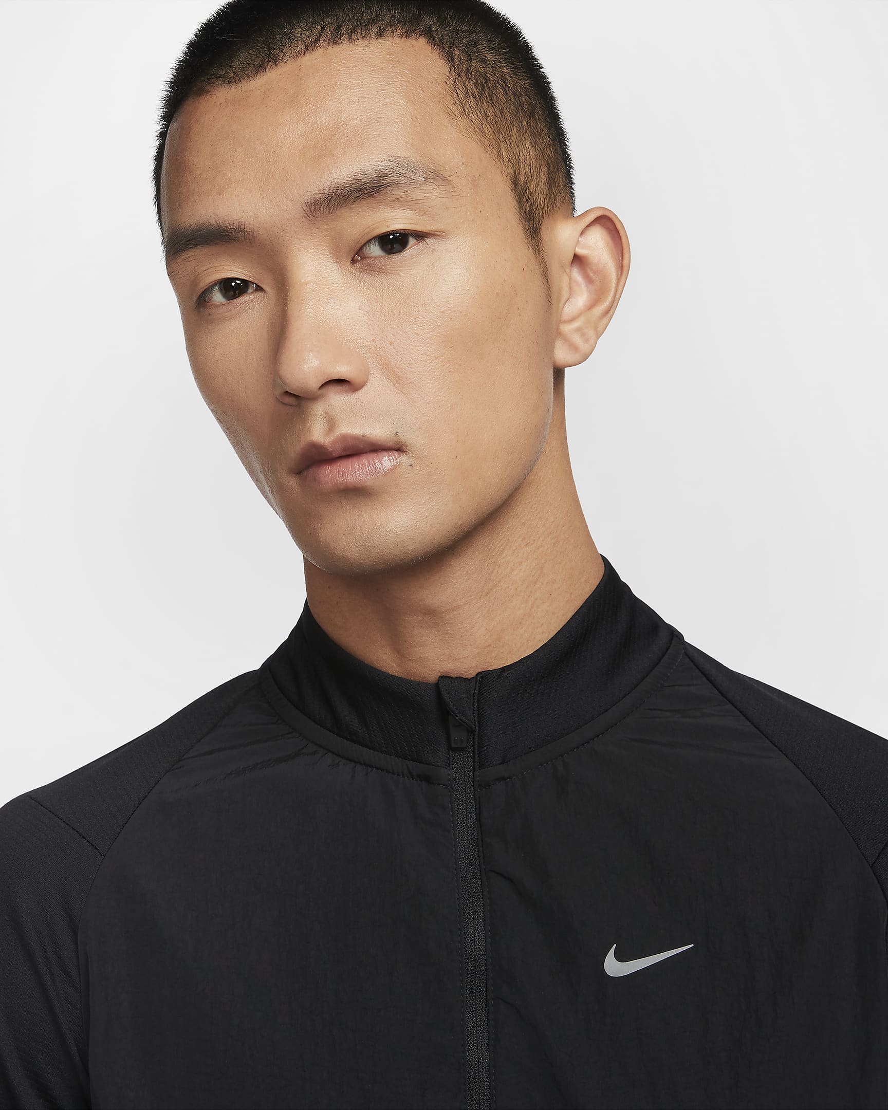 Nike Run Division Men's Dri-FIT 1/2-Zip Mid-Layer Running Top - Black/Dark Stucco