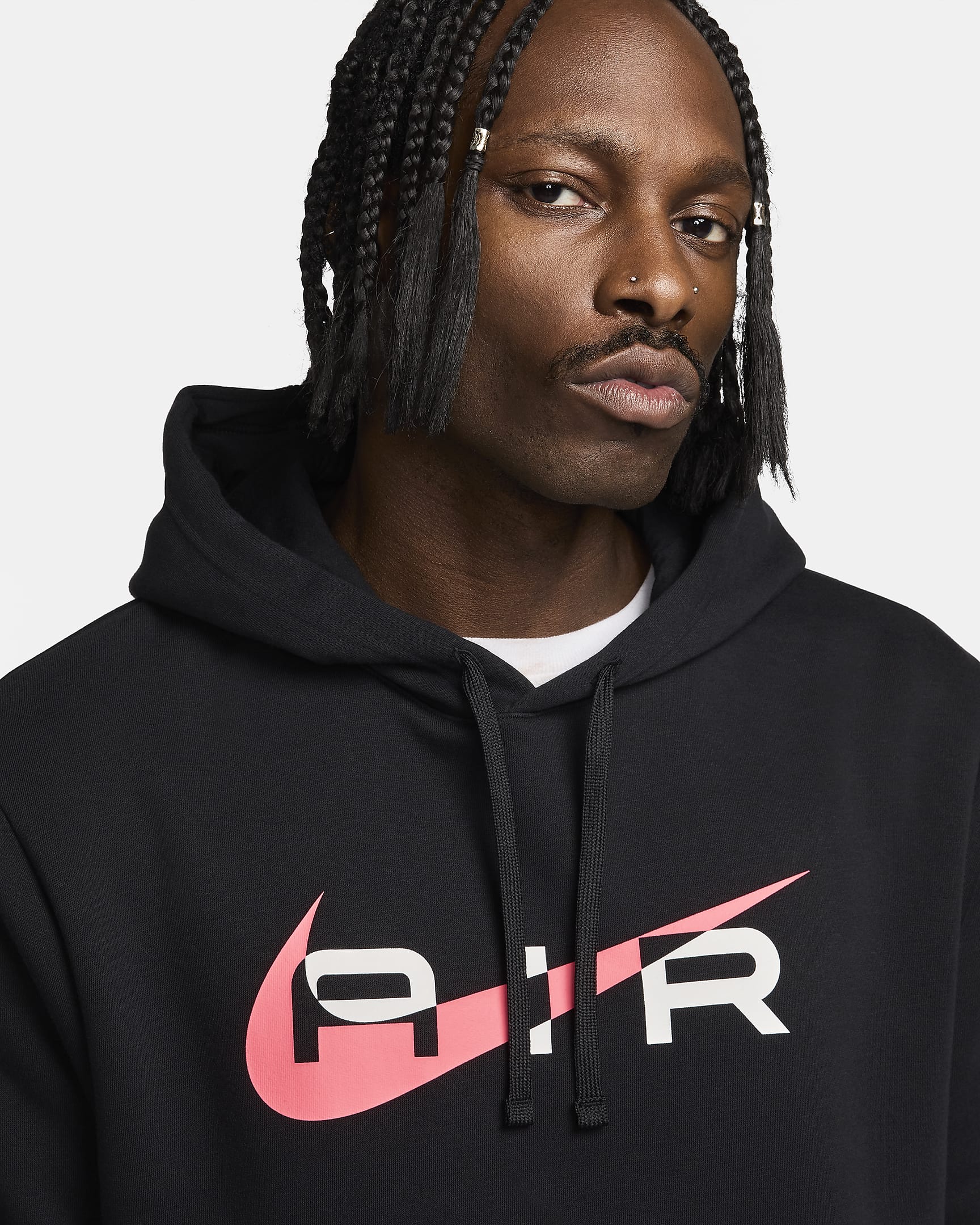 Nike Air Men's Fleece Pullover Hoodie - Black