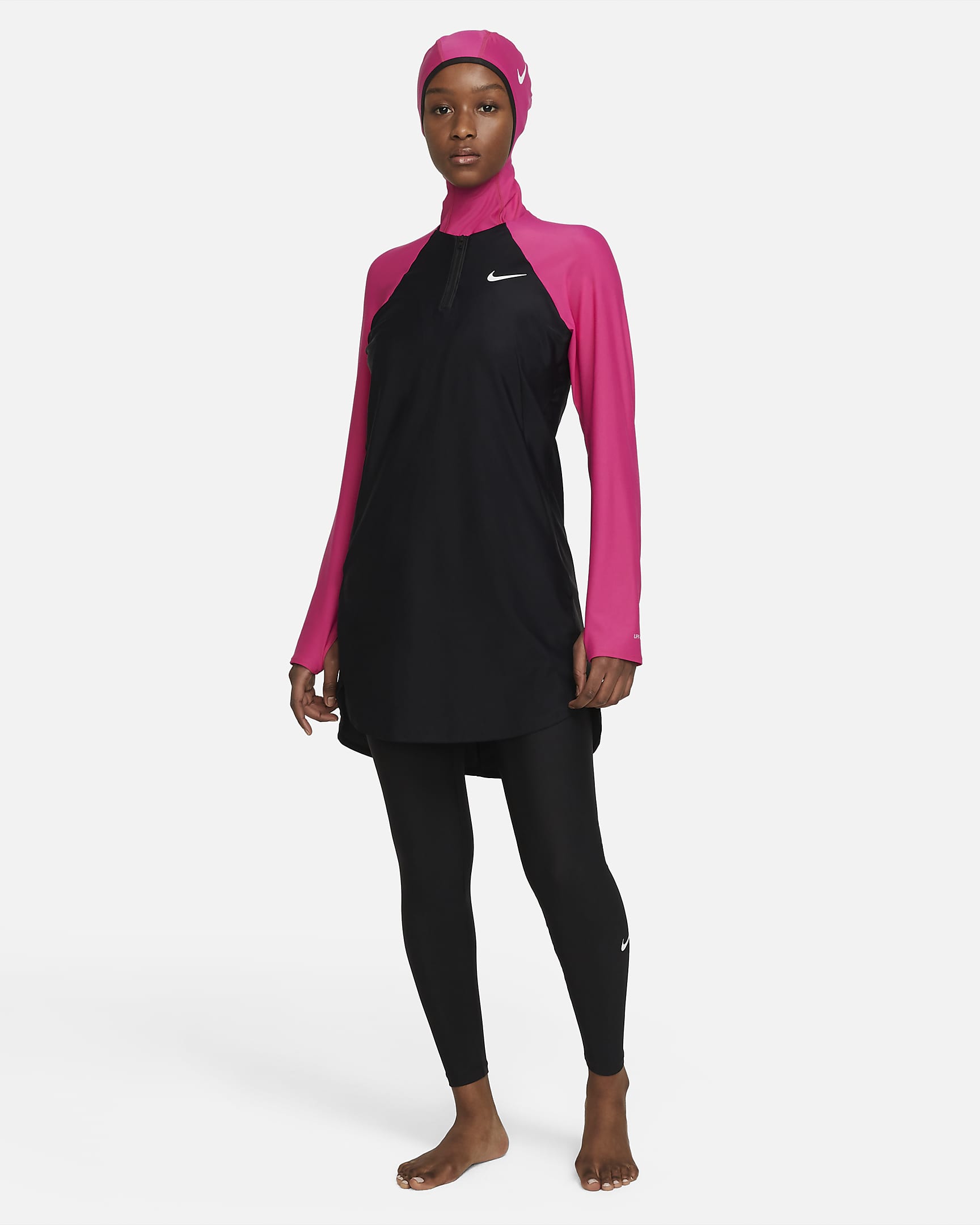 Nike Victory Women's Full-Coverage Swim Tunic - Fireberry