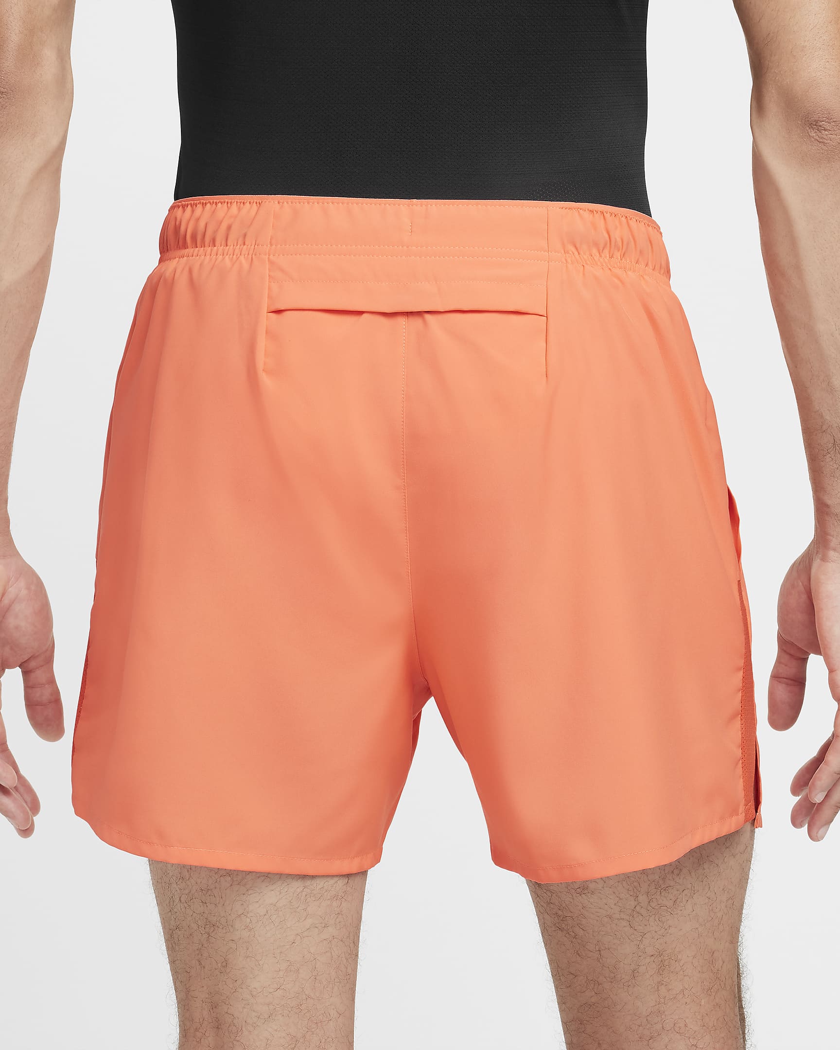 Nike Challenger Men's Dri-FIT 13cm (approx.) Brief-lined Running Shorts - Light Wild Mango/Vintage Coral/Black