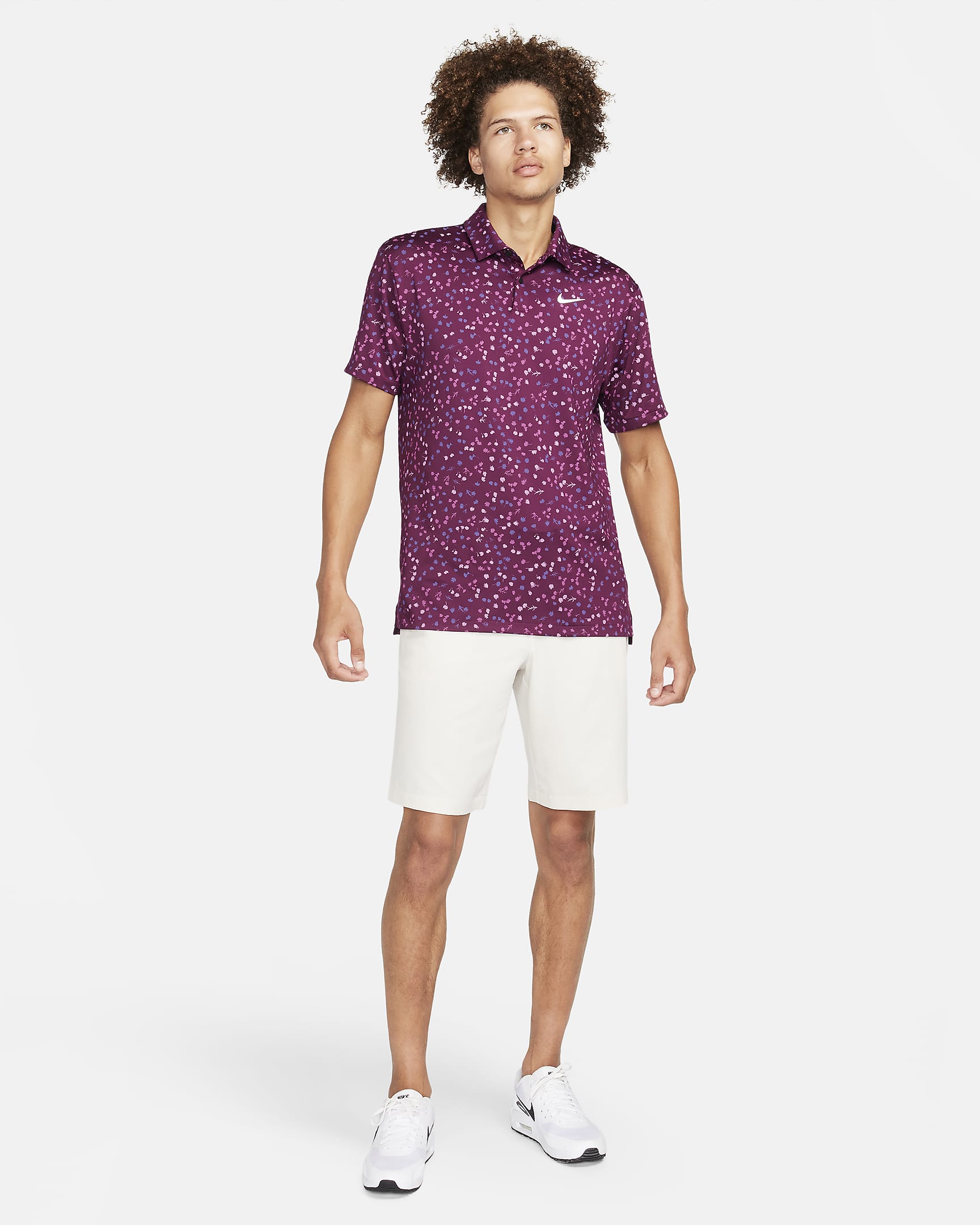 Nike Dri-FIT Tour Men's Floral Golf Polo. Nike AT