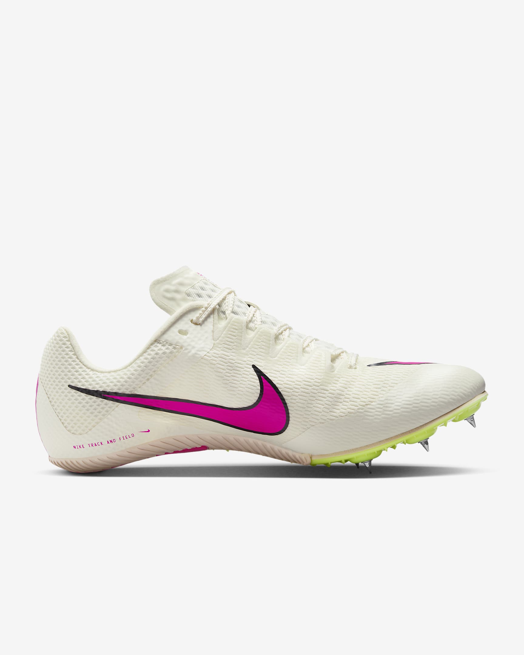 Chaussure de sprint à pointes Nike Rival Sprint - Sail/Light Lemon Twist/Guava Ice/Fierce Pink