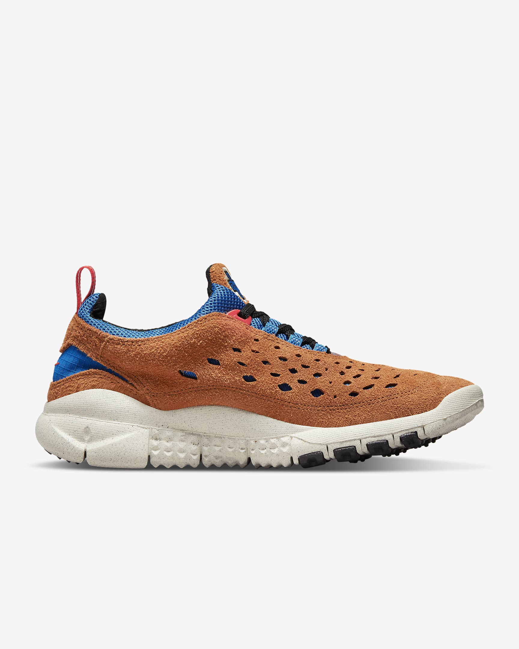 Nike Free Run Trail Men's Shoes - Dark Russet/Blue Nebula/Light Cream/Habanero Red