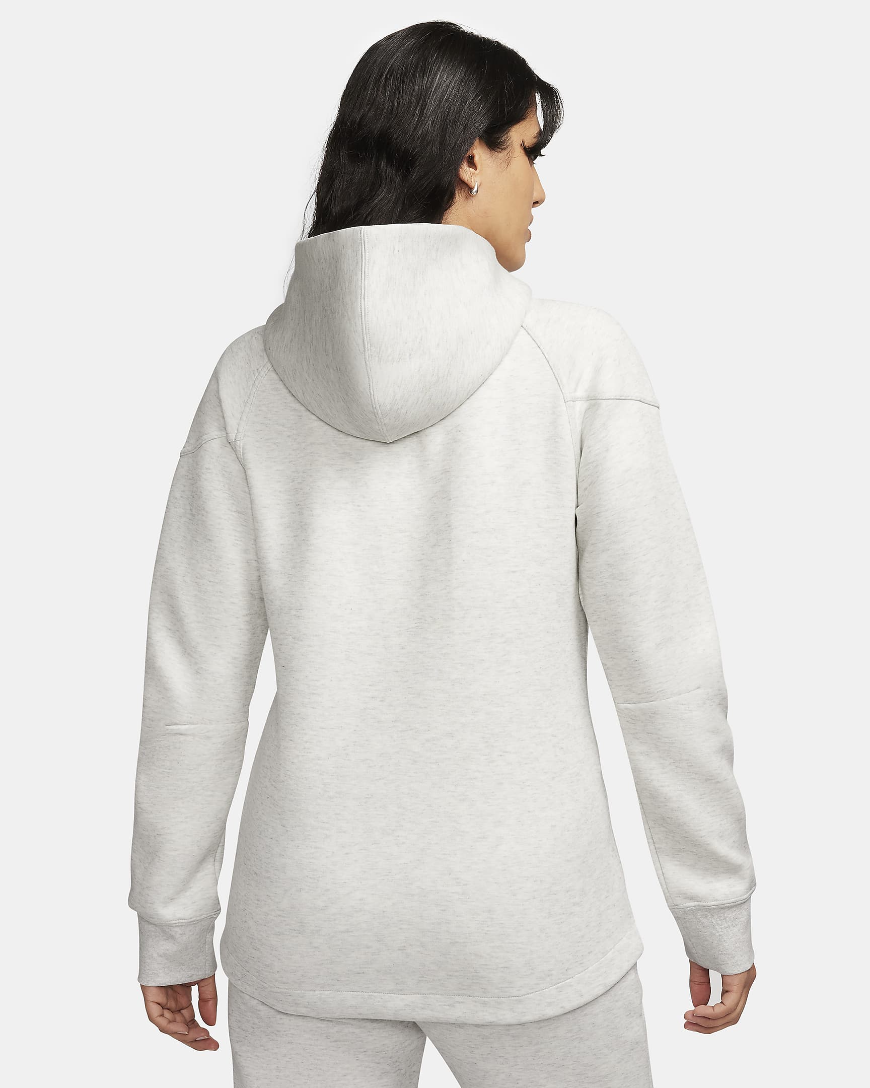 Nike Sportswear Tech Fleece Windrunner Women's Full-Zip Hoodie - Light Grey/Heather/Black