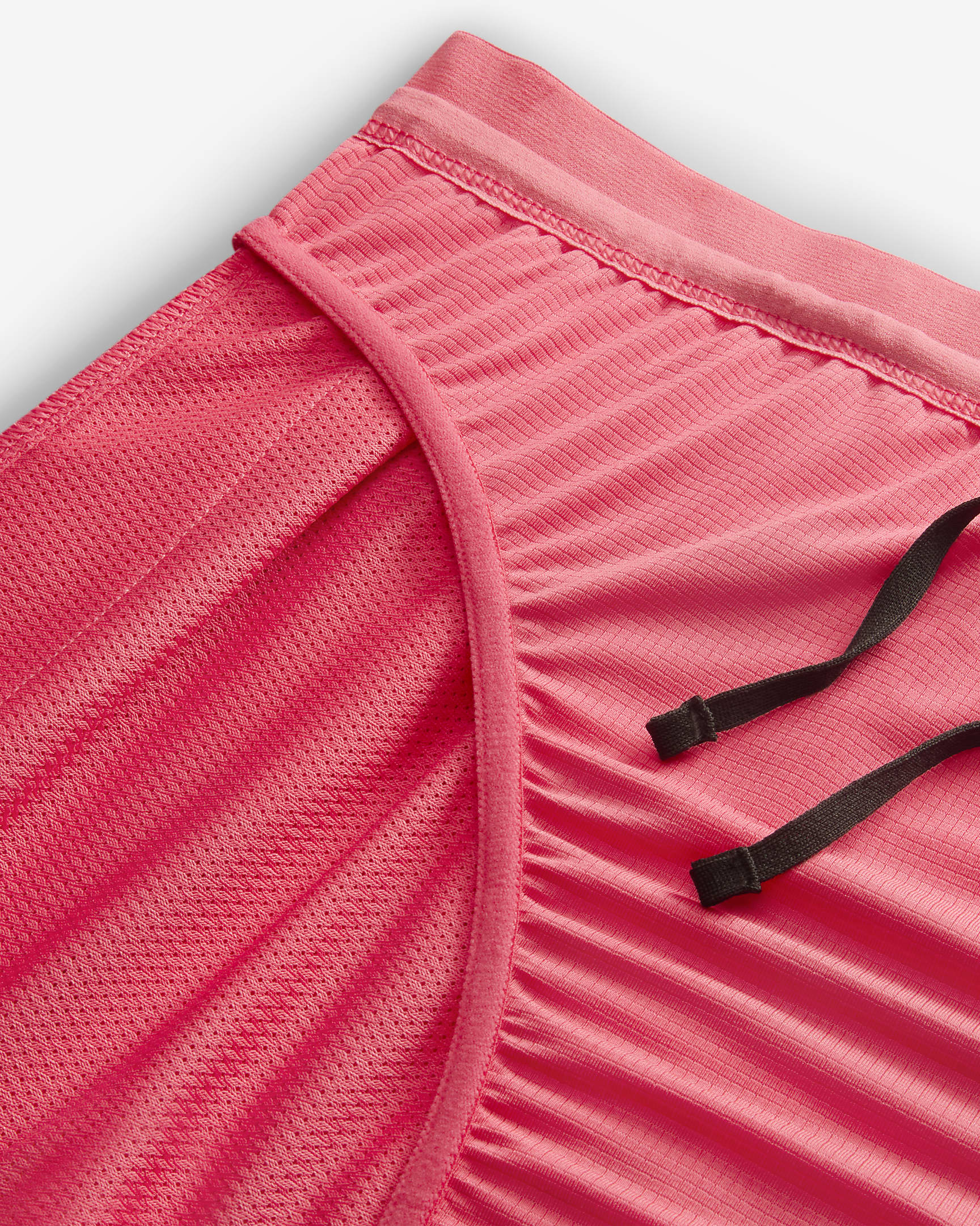 Shorts de correr Dri-FIT de 18 cm con forro de ropa interior para hombre Nike Stride - Rosa margarita/Negro