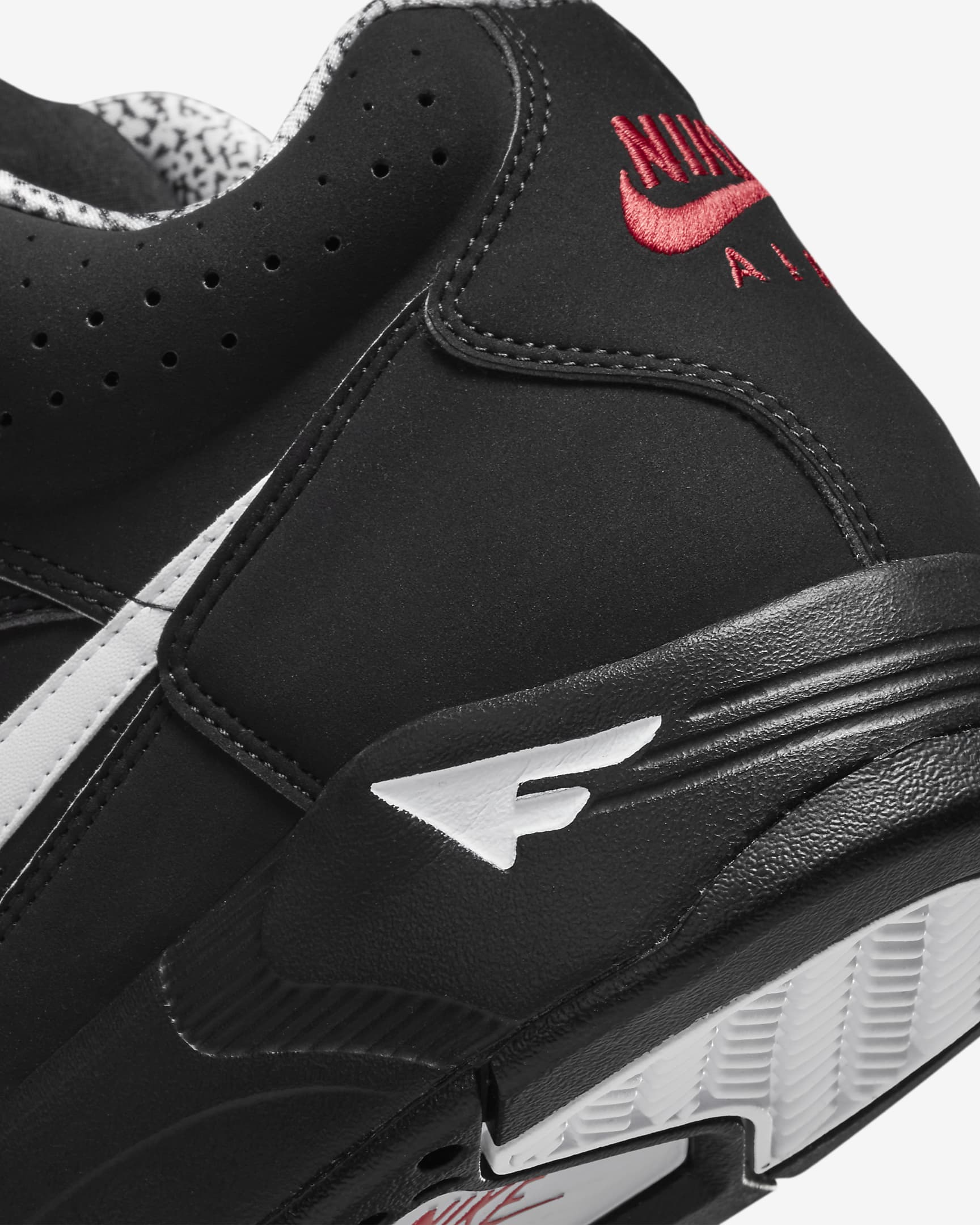 Nike Air Flight Lite Mid Men's Shoes - Black/Varsity Red/White