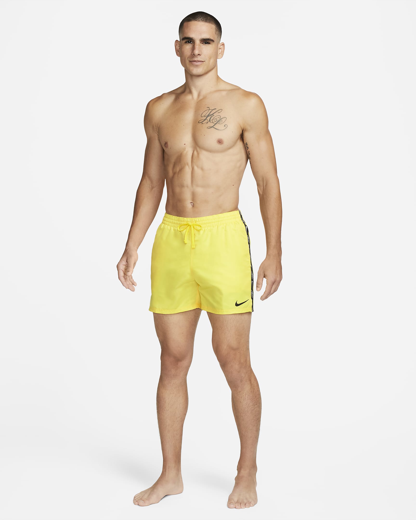 Traje de baño tipo short de voleibol de 13 cm para hombre Nike - Limón