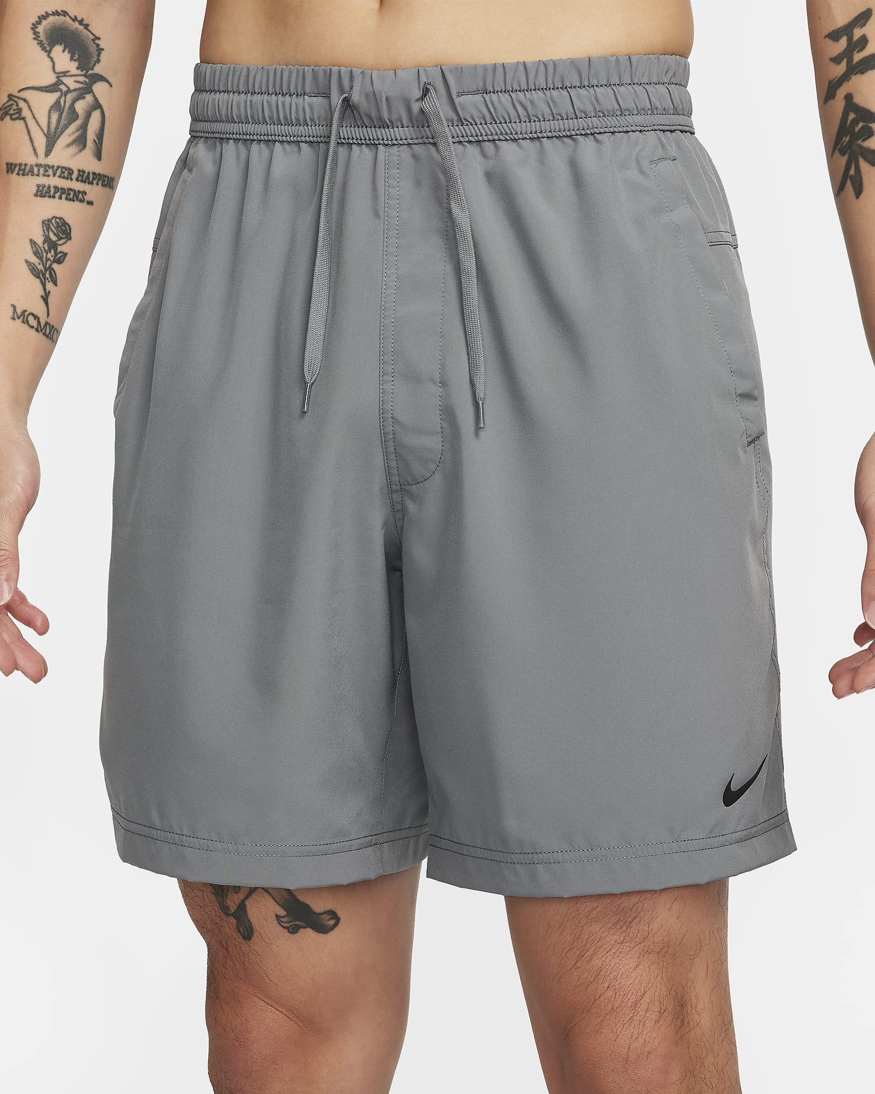 Nike Dri-FIT Form Men's 7" Unlined Versatile Shorts - Smoke Grey/Black