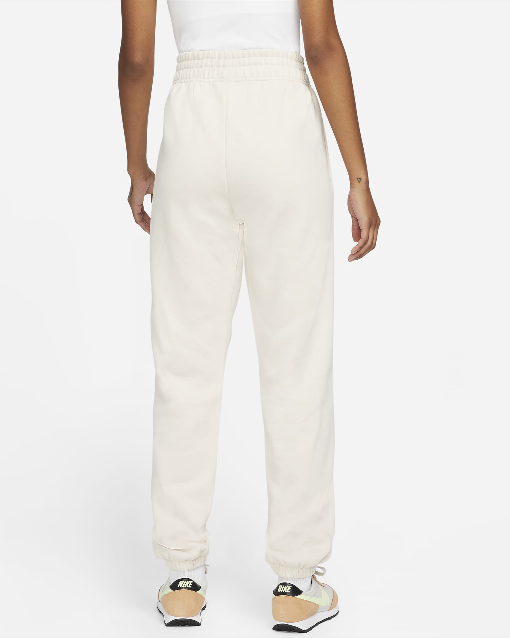 Nike Sportswear Essential Collection Women's Fleece Pants - Pearl White/White