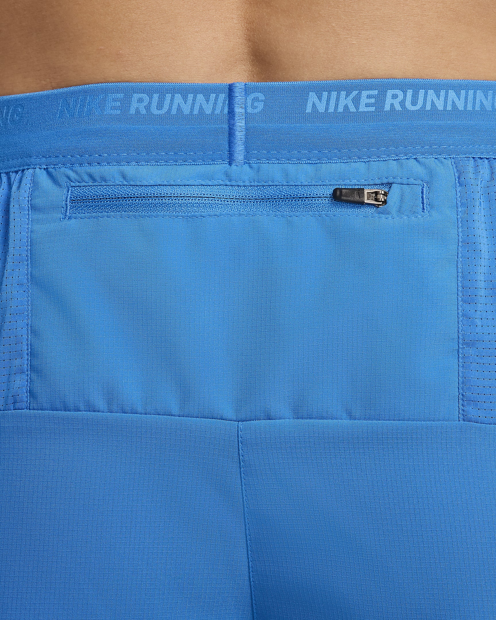 Nike Stride Run Energy Men's Dri-FIT 13cm (approx.) Brief-Lined Running Shorts - Light Photo Blue/Black/Stadium Green