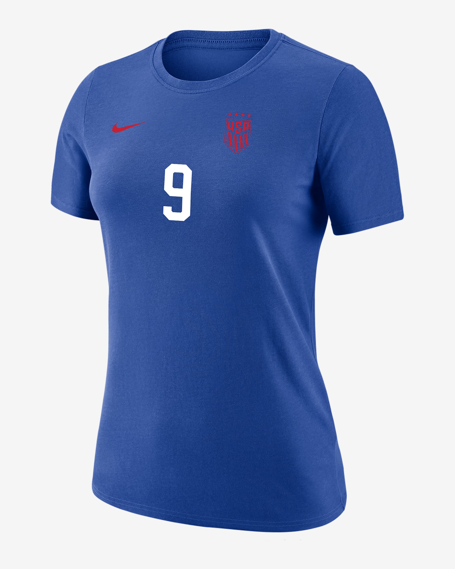 Playera de fútbol Nike para mujer Mallory Swanson USWNT - Royal juego