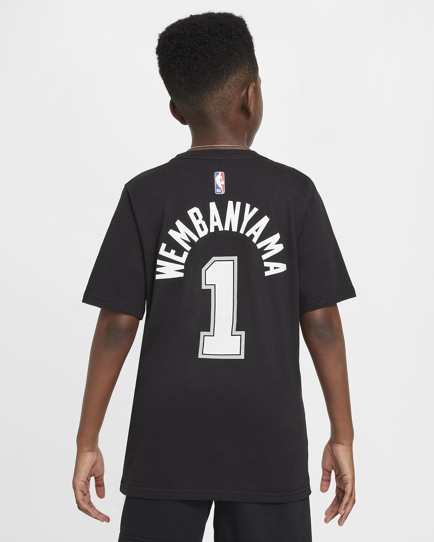 Victor Wembanyama San Antonio Spurs Essential Camiseta Nike de la NBA - Niño/a - Negro