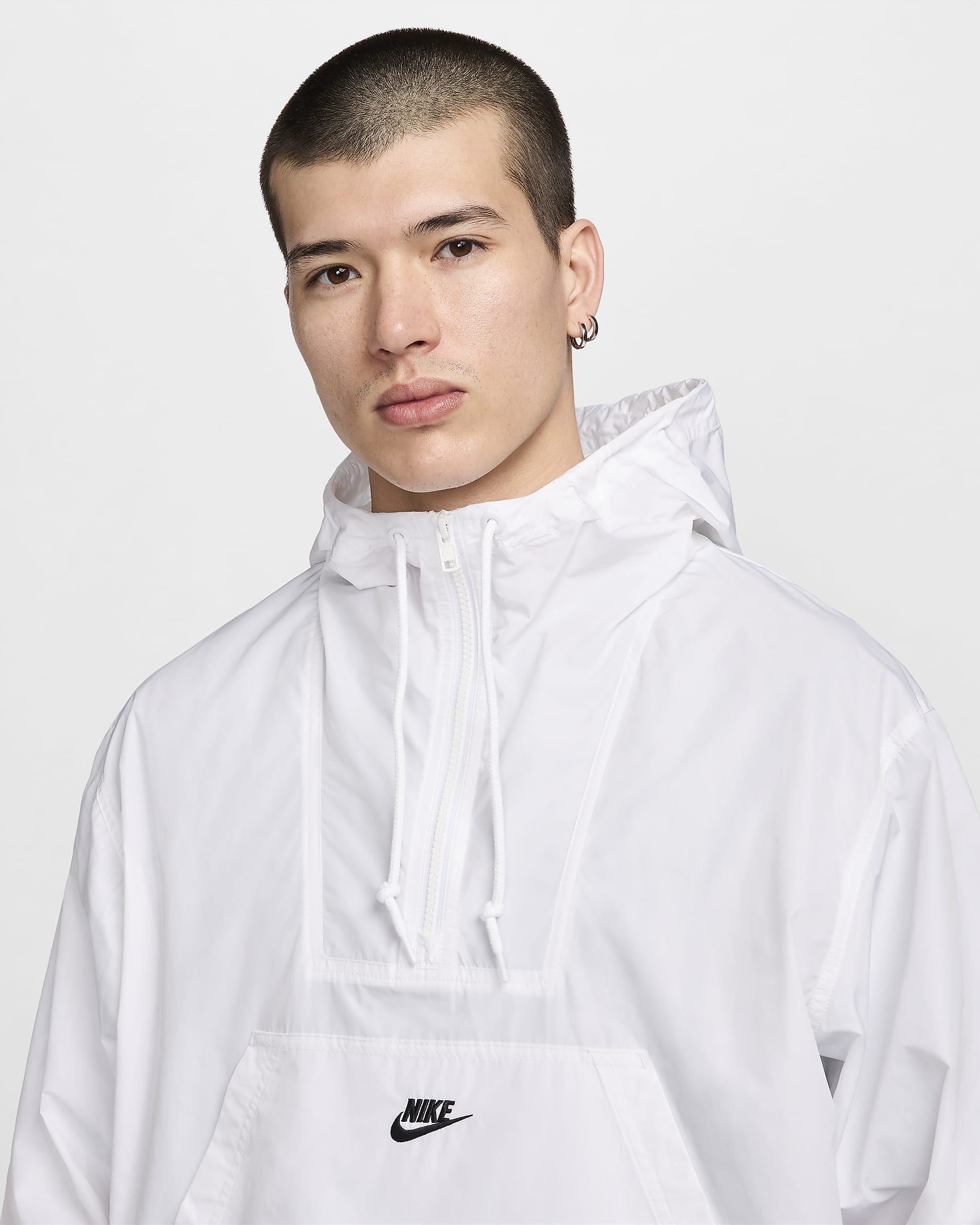 Nike Club Men's Marina Anorak - White/Black