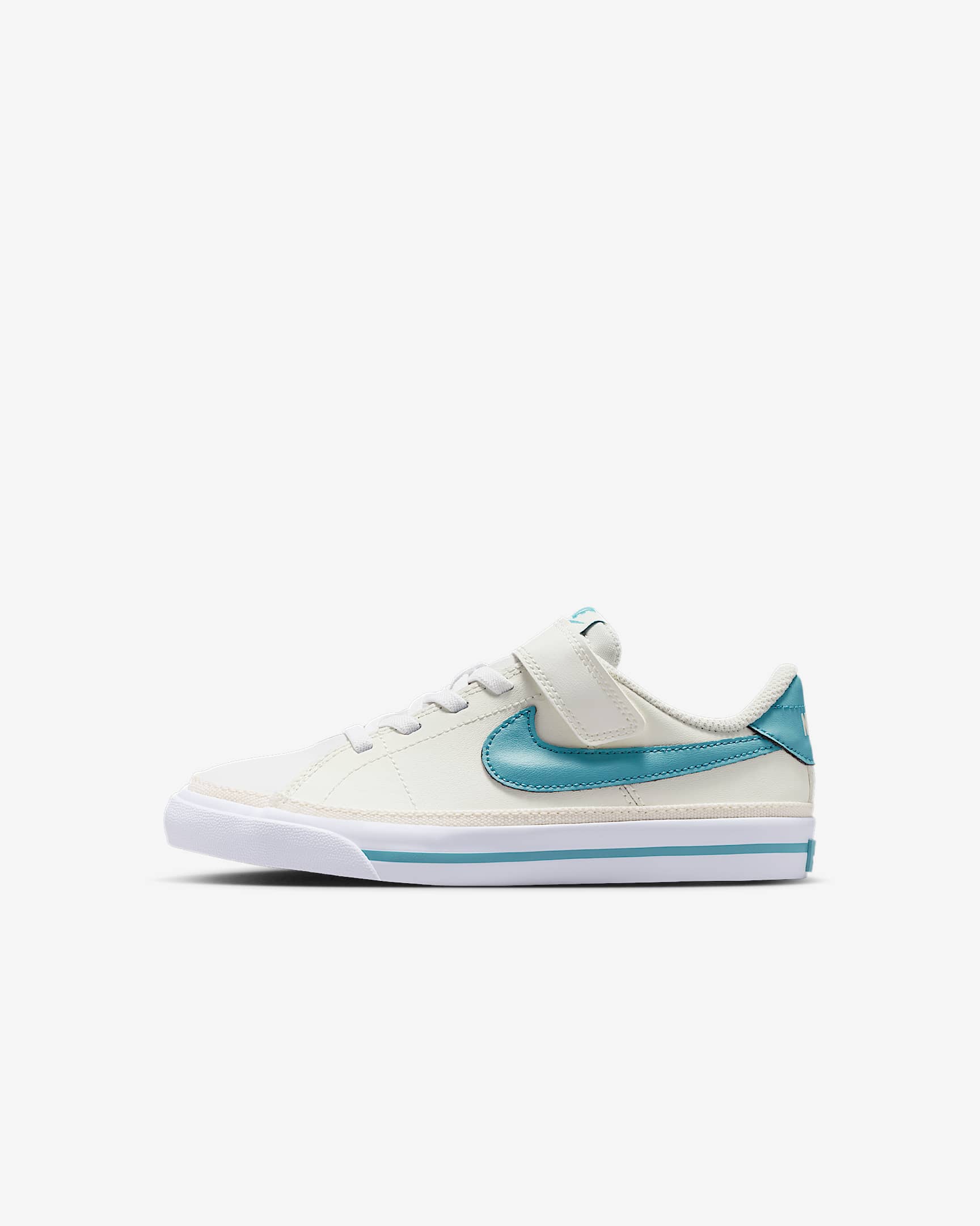 Nike Court Legacy Little Kids' Shoes - Sail/White/Denim Turquoise