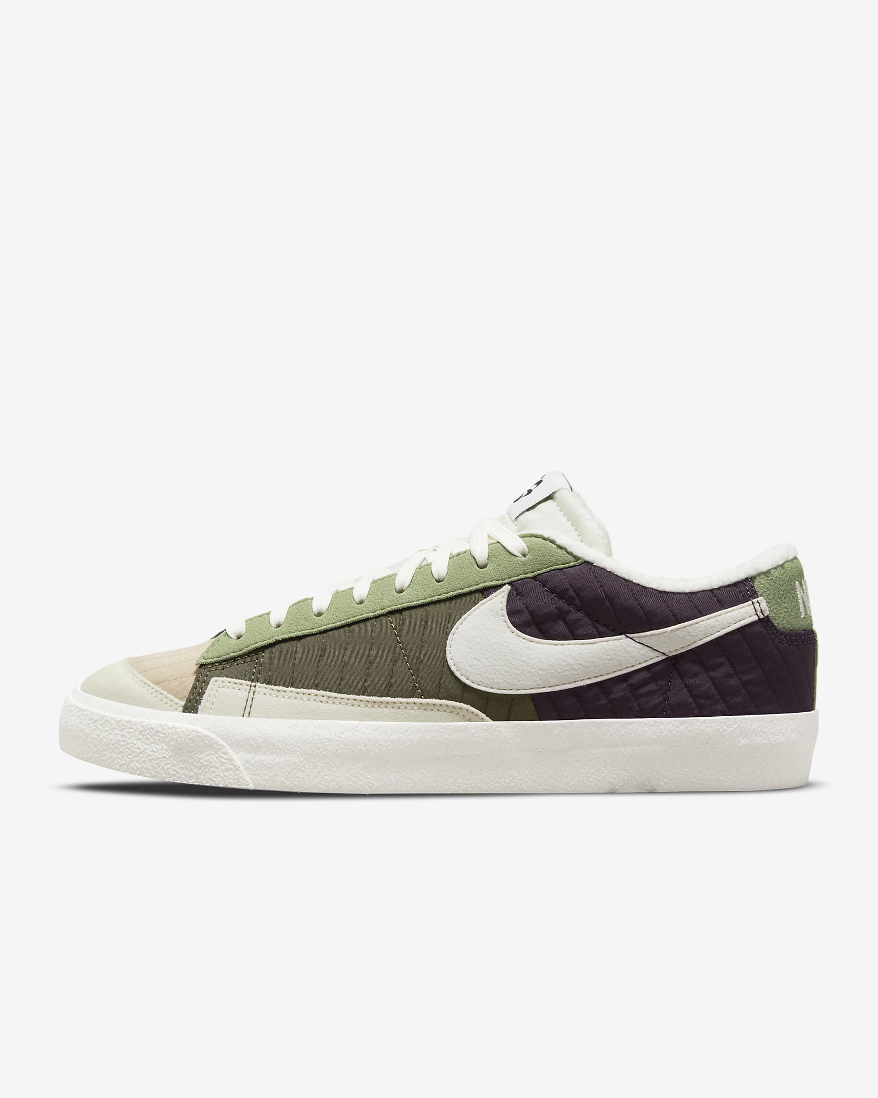 Calzado para hombre Nike Blazer Low '77 Premium - Morado cueva/Oliva medio/Ratán/Vela